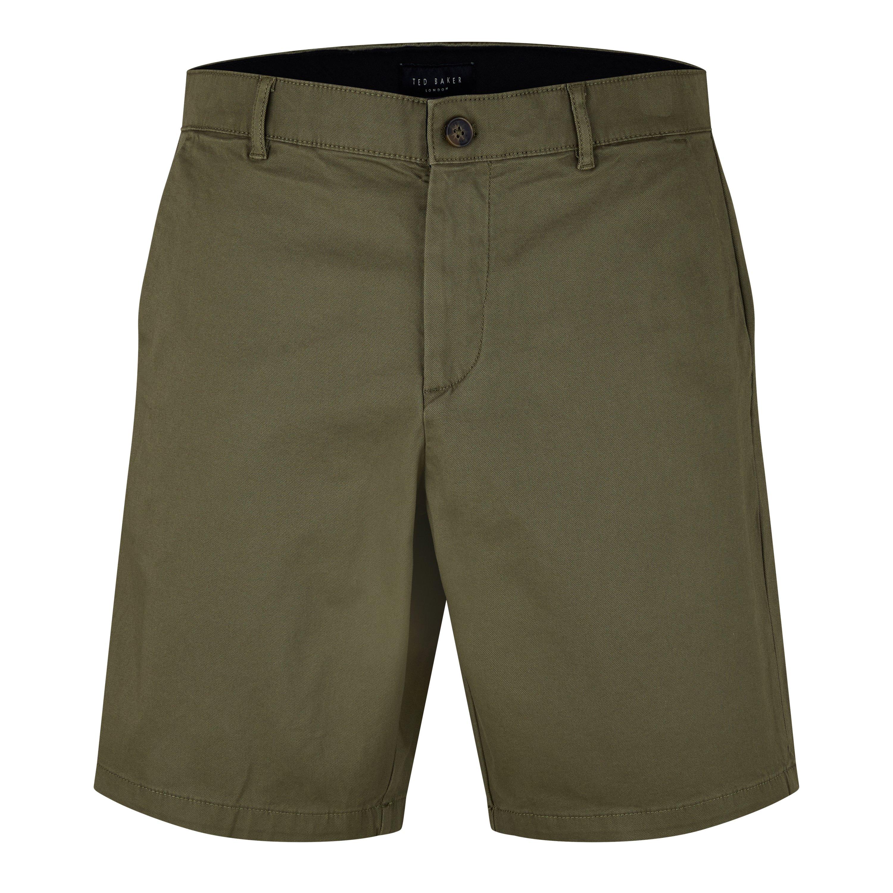 Ted Baker London Mens Olive Green Slim Chino discount Cotton Long Shorts Sz 36 R NWT