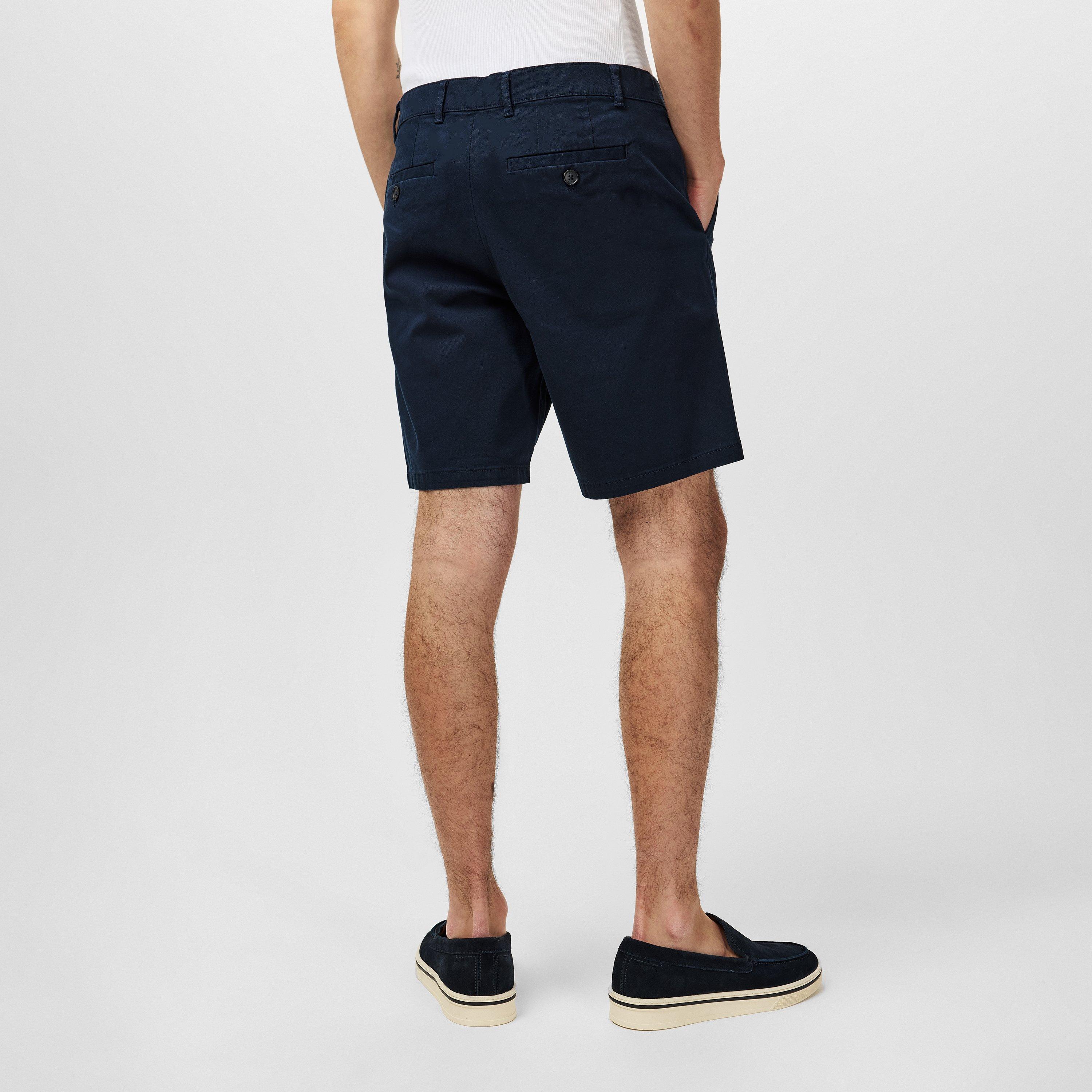 Navy - Ted Baker - Men's Halbak Chino Shorts - 3