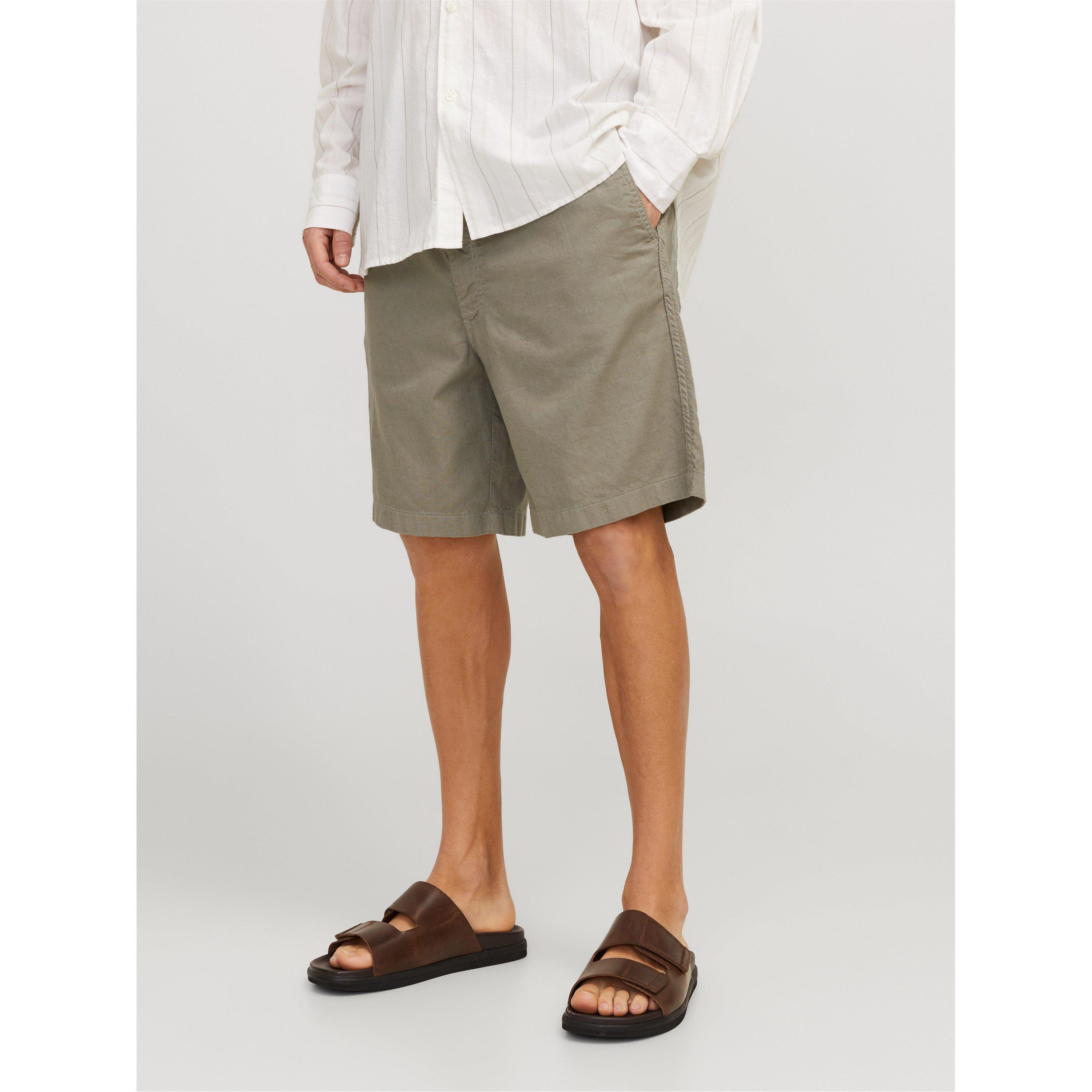 Oliveira Empoeirada - Jack and Jones - Men's Junior Linen Chino Shorts - 3