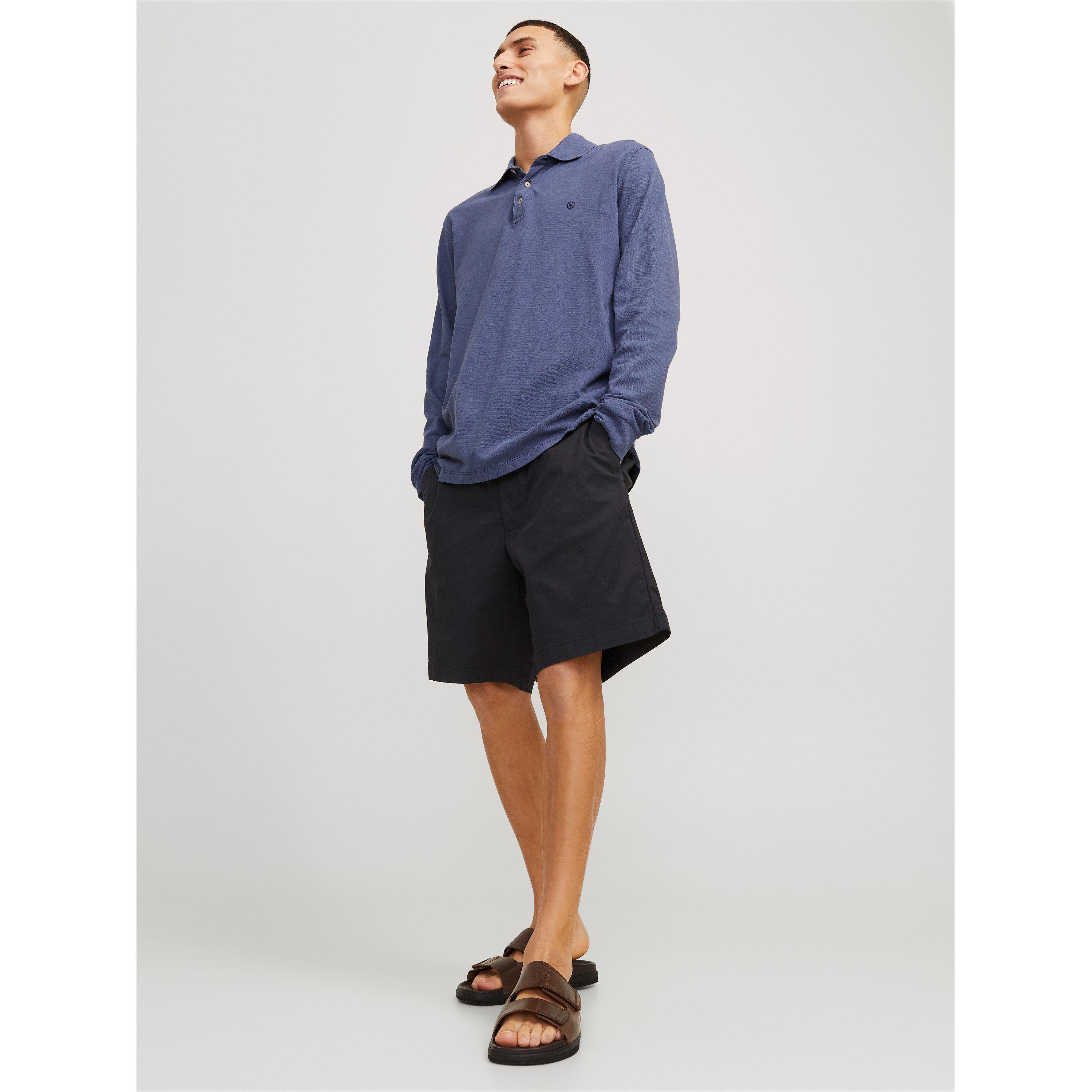 Black - Jack and Jones - Stretch Chino Shorts - 5