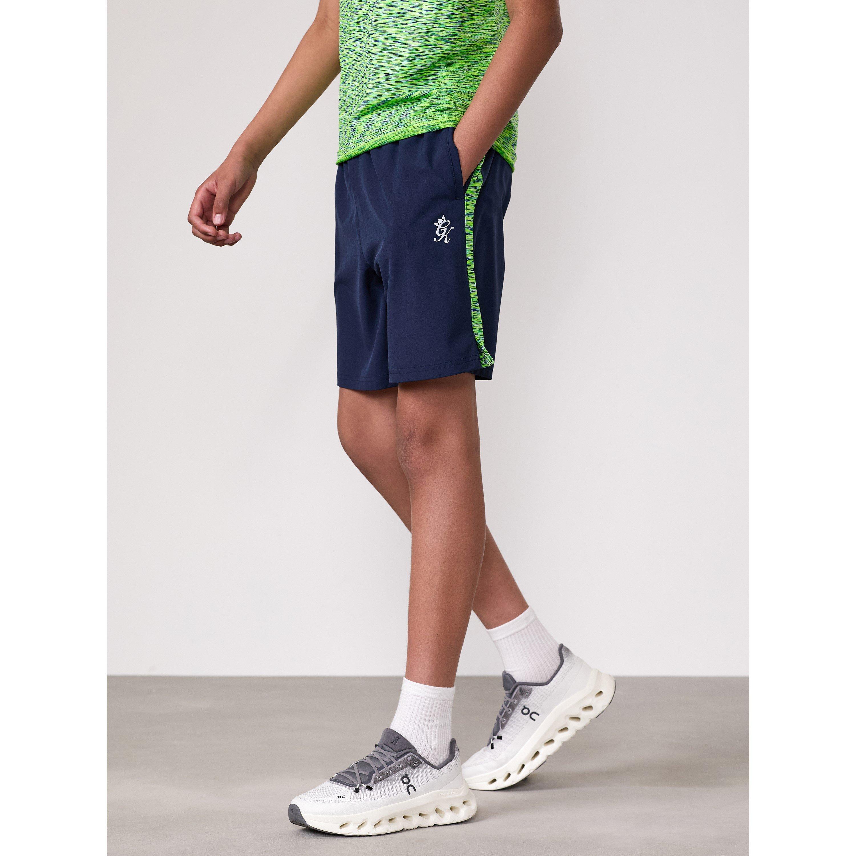  Navy/Lime - Gym King - Performance Gym Shorts - 2