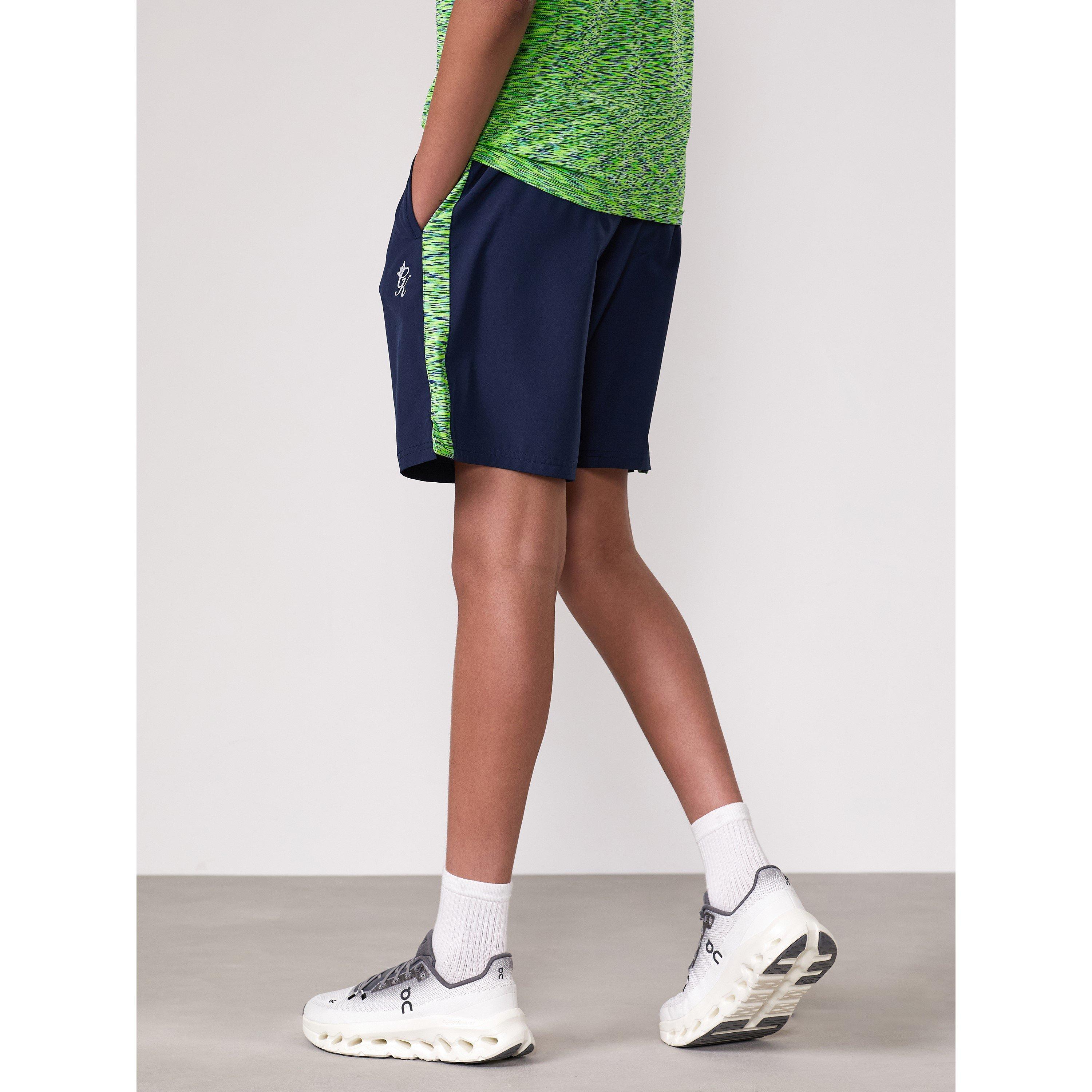  Navy/Lime - Gym King - Performance Gym Shorts - 3