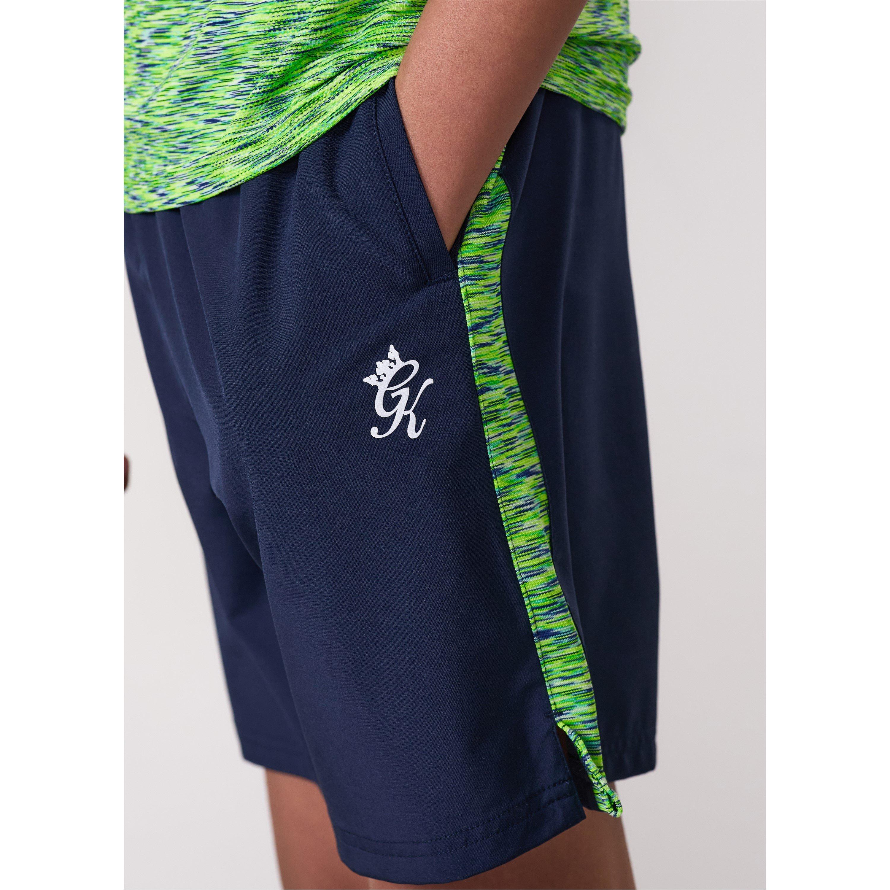  Navy/Lime - Gym King - Performance Gym Shorts - 4