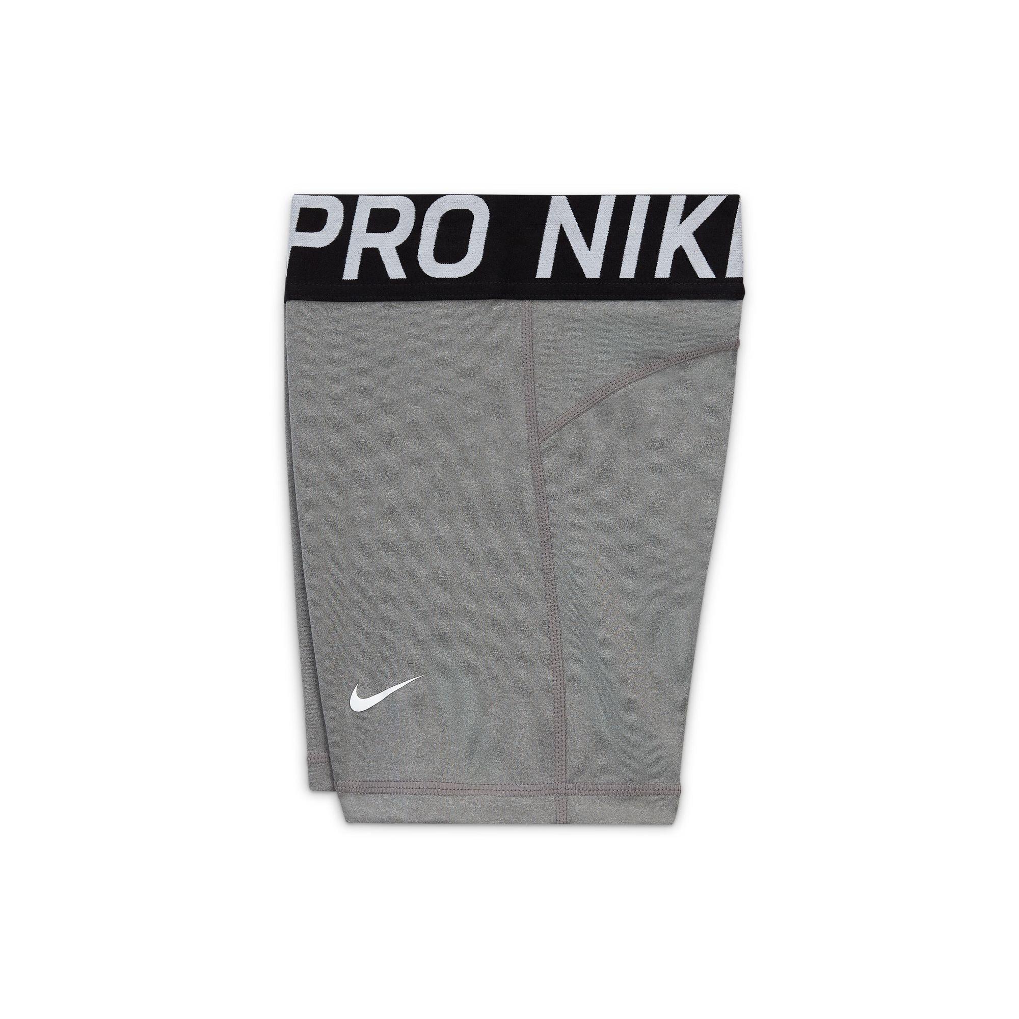 Grey Heather - Nike - Pro Shorts Junior Girls - 7