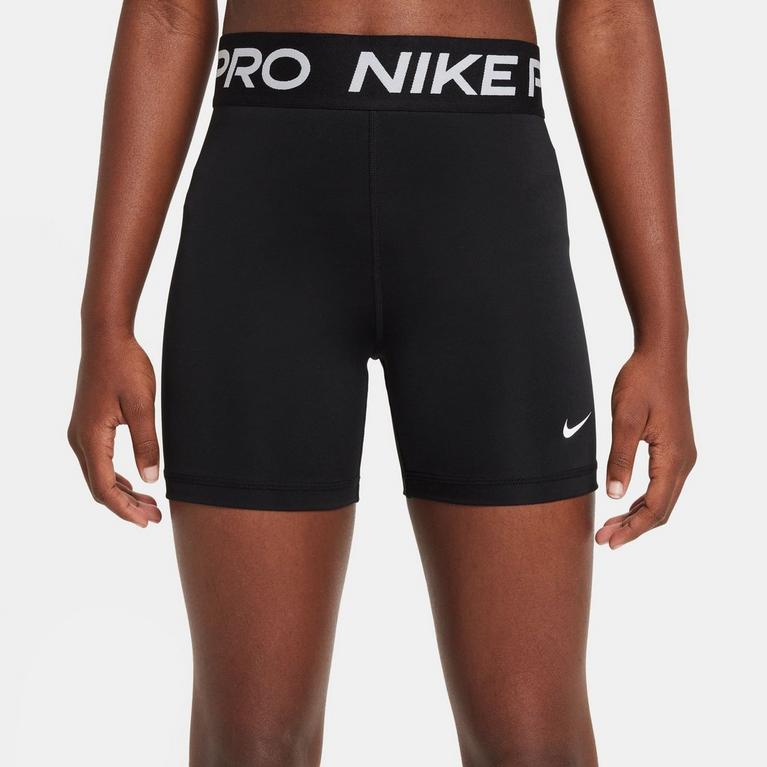 Noir/Blanc - Nike - Pro Shorts Junior Girls - 1