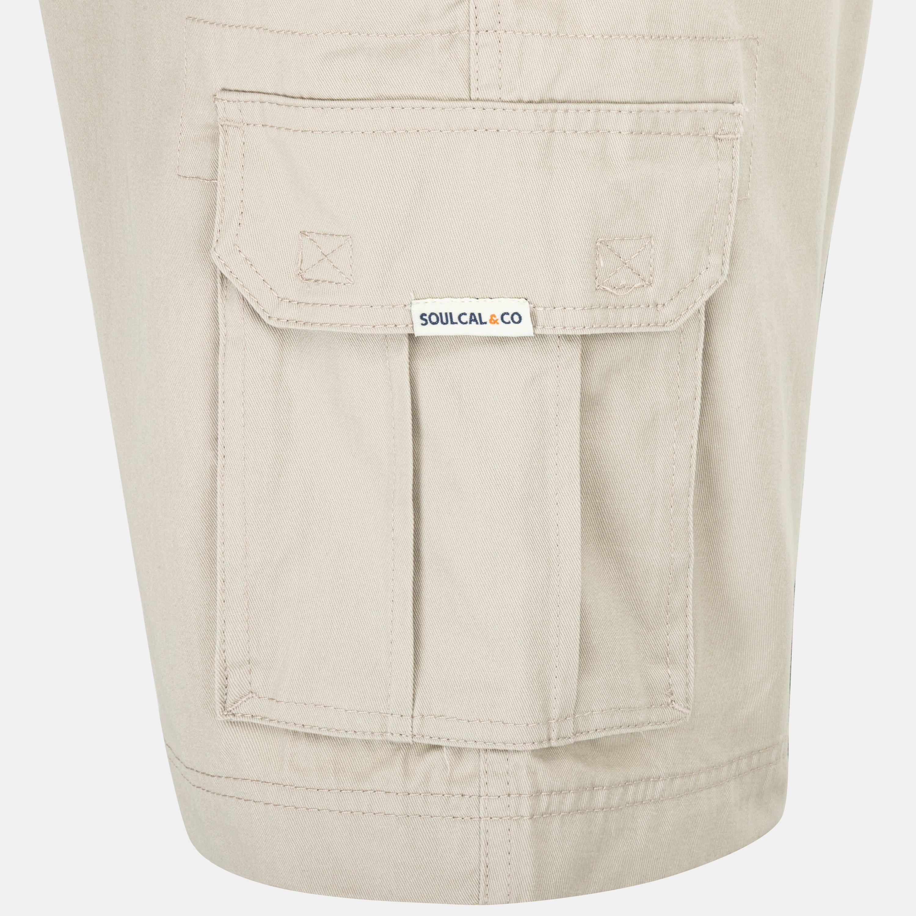 Beige - SoulCal - Washed Short Mens - 6