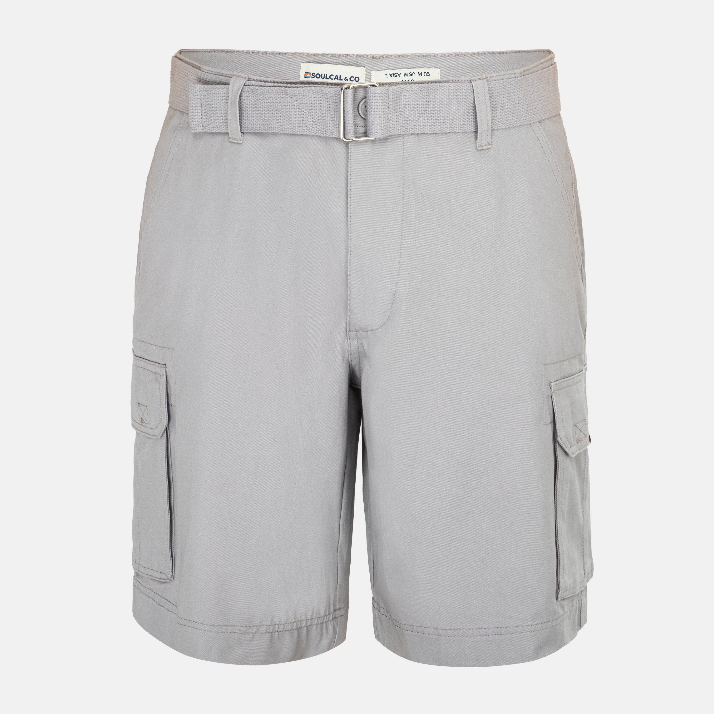 Soulcal Men's Washed Short - Silver - XL