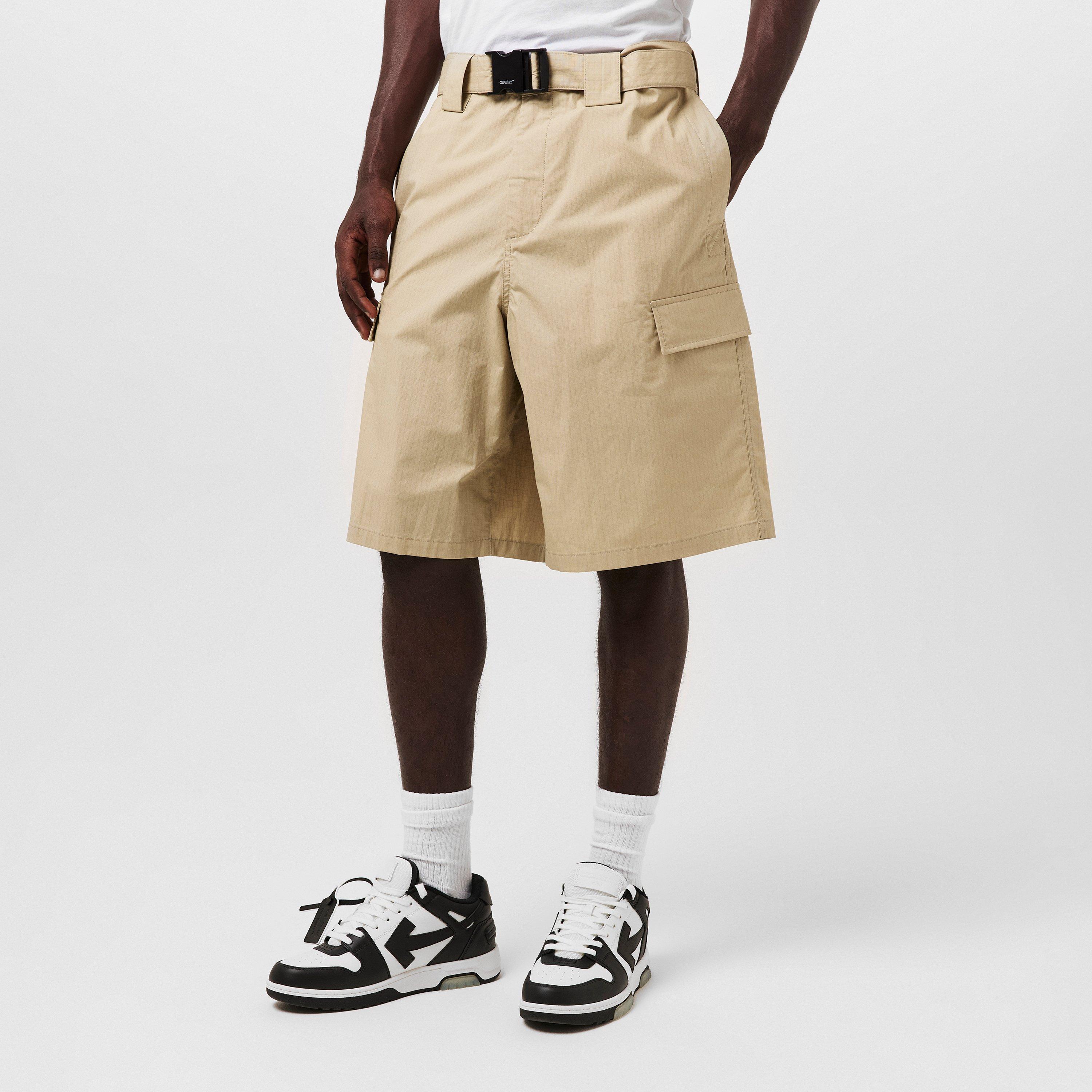 Neutrale - Off White - Men's Bkle Cargo Shorts - 3