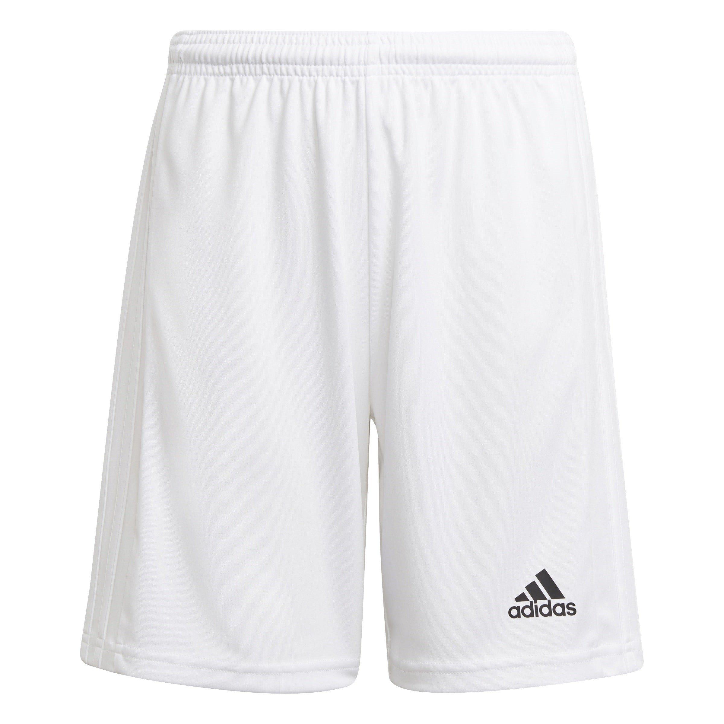Adidas white soccer shorts sales