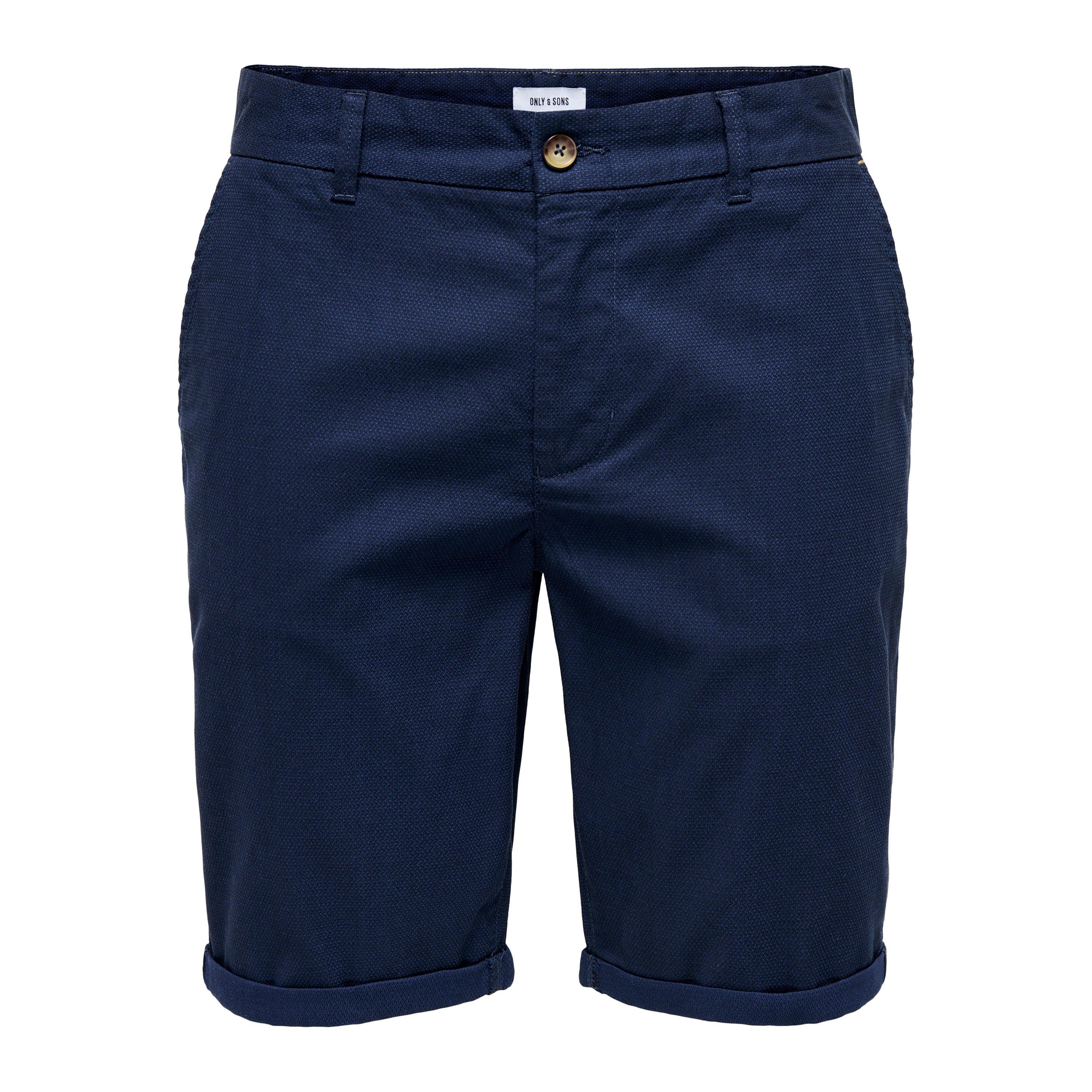 Dark Navy - Only - Chino Shorts - 5