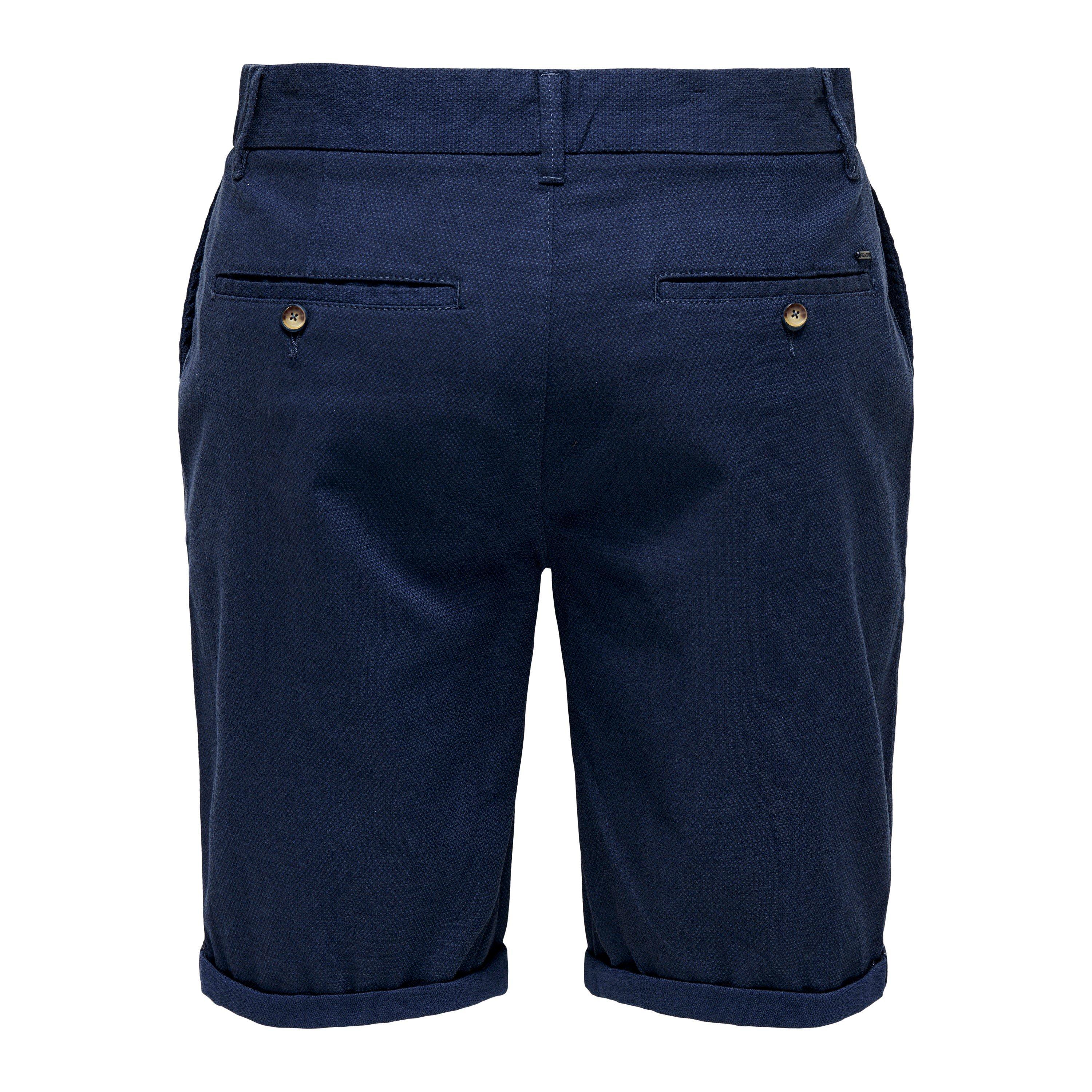 Dark Navy - Only - Chino Shorts - 6