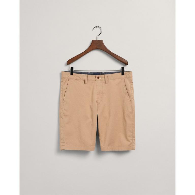 Caqui Oscuro 248 - Gant - Hallden Slim Fit Twill Shorts - 1