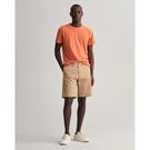 Caqui Oscuro 248 - Gant - Hallden Slim Fit Twill Shorts - 5
