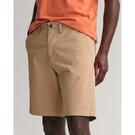 Caqui Oscuro 248 - Gant - Hallden Slim Fit Twill Shorts - 4