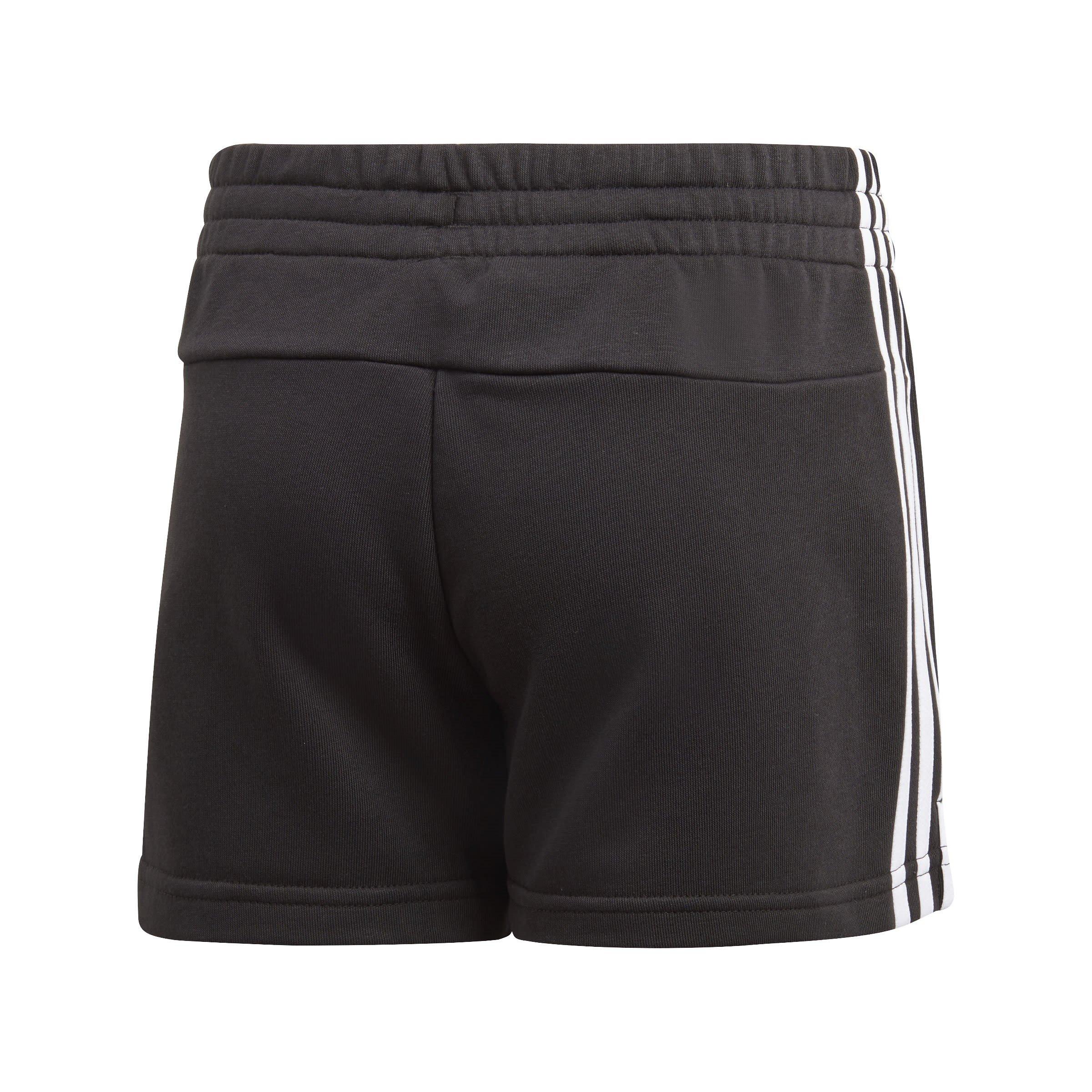 Crno/Bijelo - adidas - Essentials 3-Stripes Shorts Juniors - 2