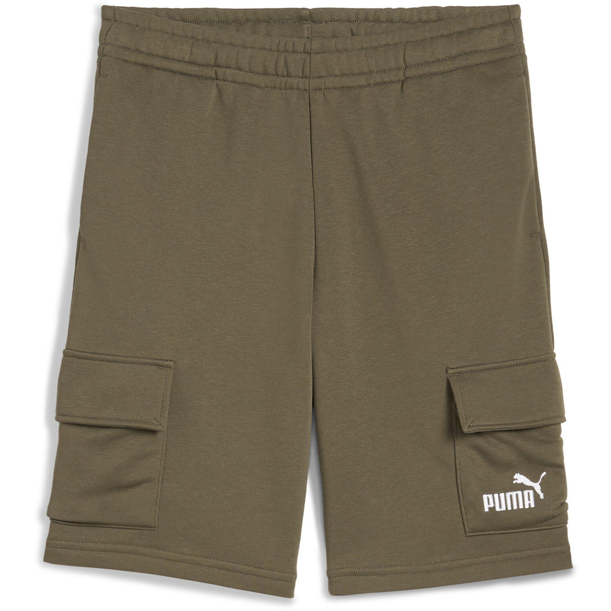 Puma Boys Kids' Fleece Jogger Shorts - Loden Green - 11-12 (L)