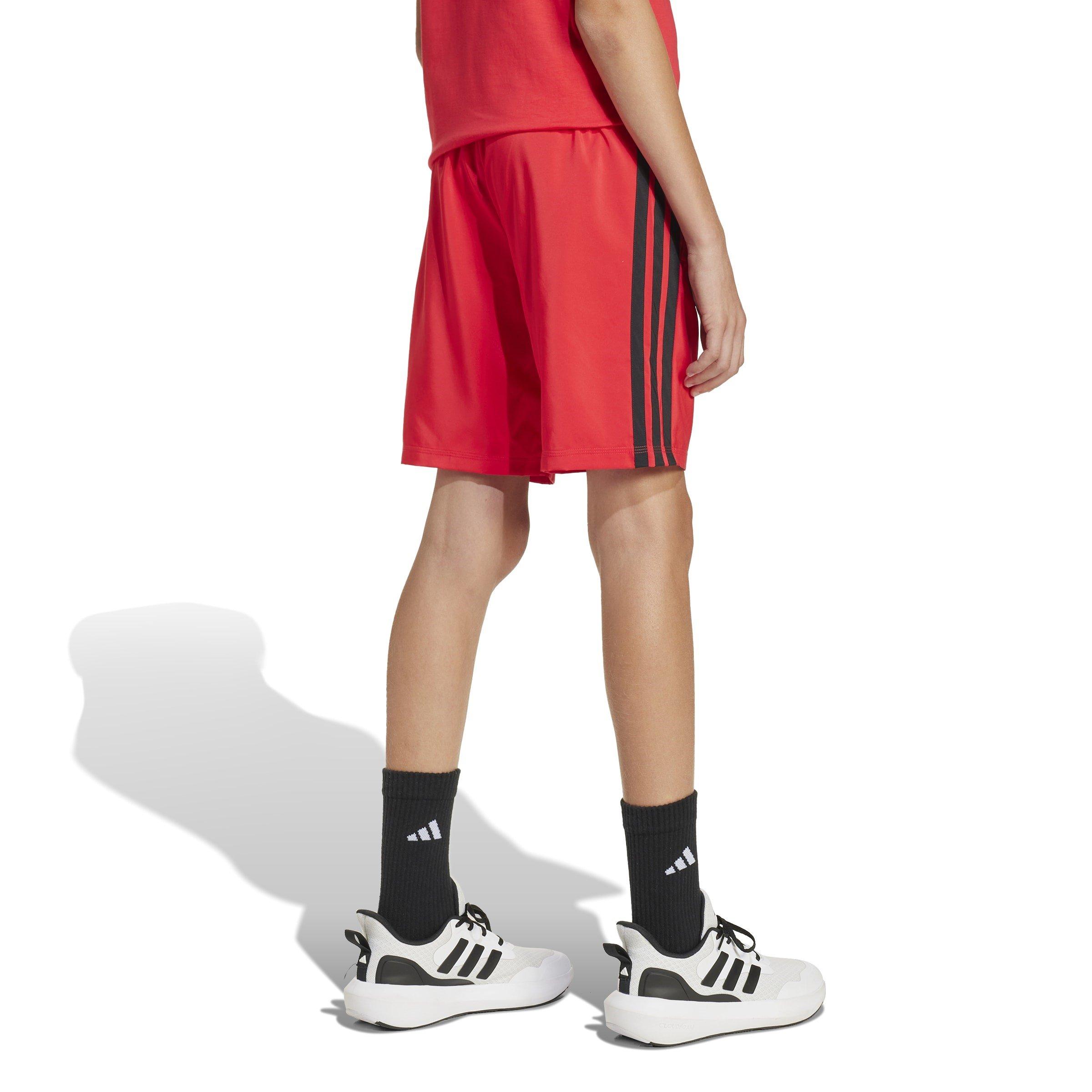 Red/Black - adidas - Essential Woven Shorts Juniors - 3
