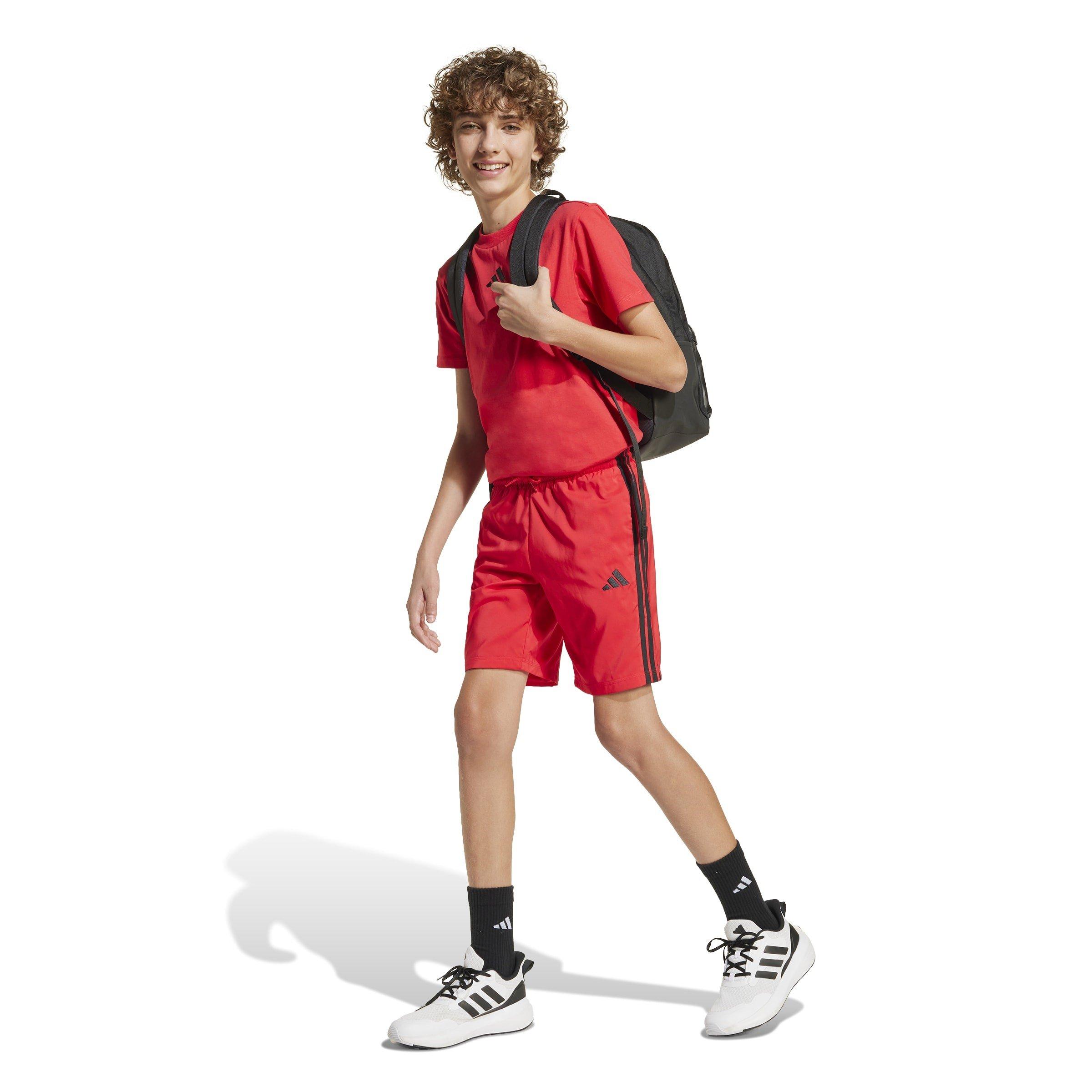 Red/Black - adidas - Essential Woven Shorts Juniors - 4