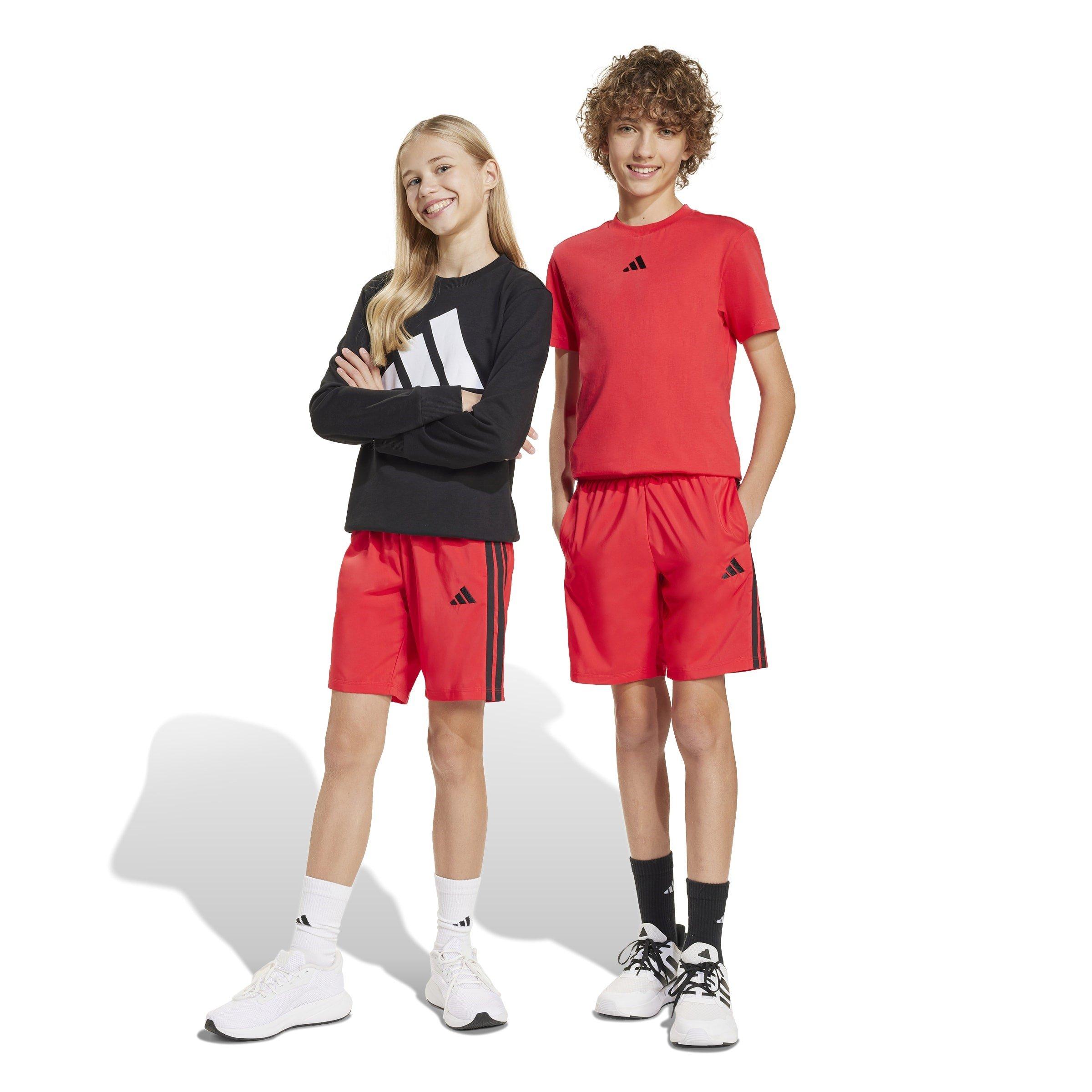 Red/Black - adidas - Essential Woven Shorts Juniors - 5
