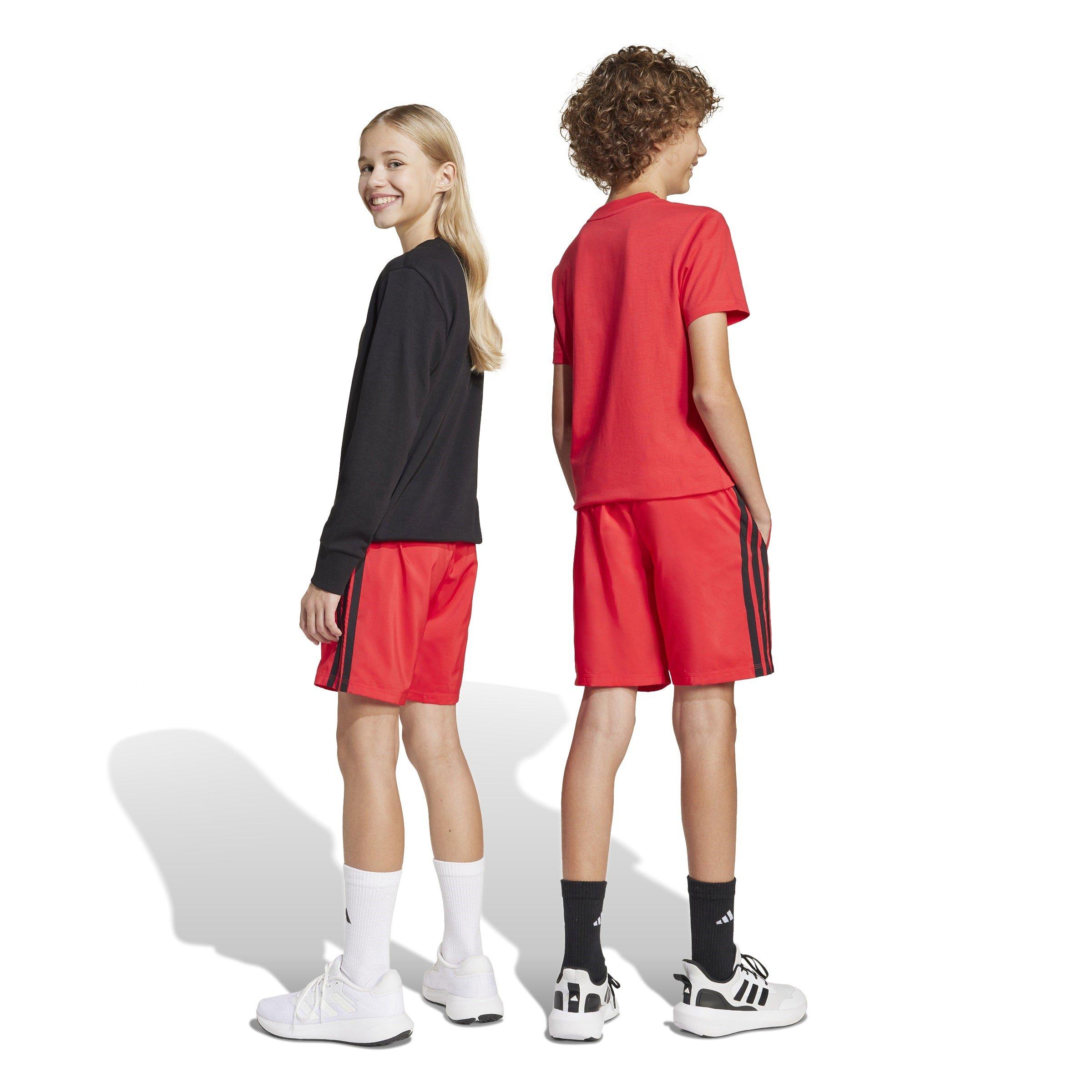 Red/Black - adidas - Essential Woven Shorts Juniors - 6