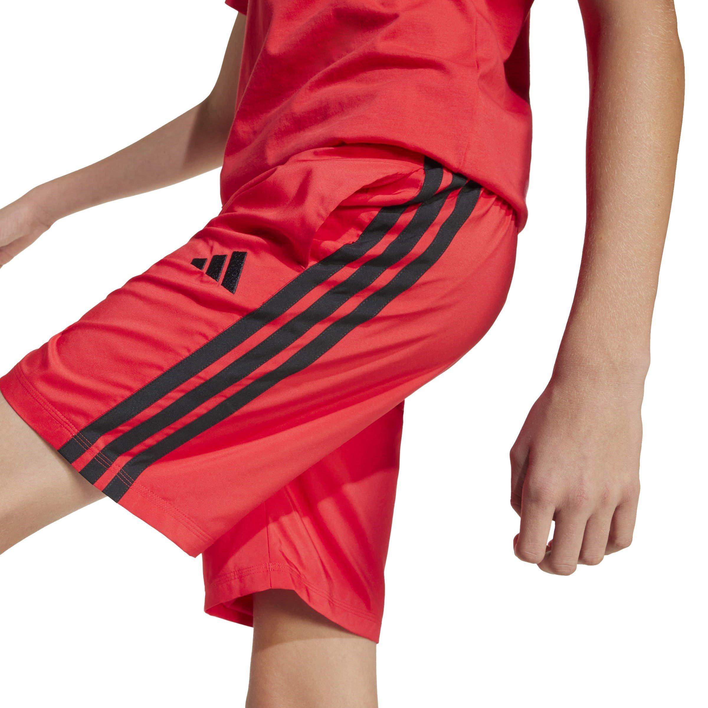 Red/Black - adidas - Essential Woven Shorts Juniors - 8