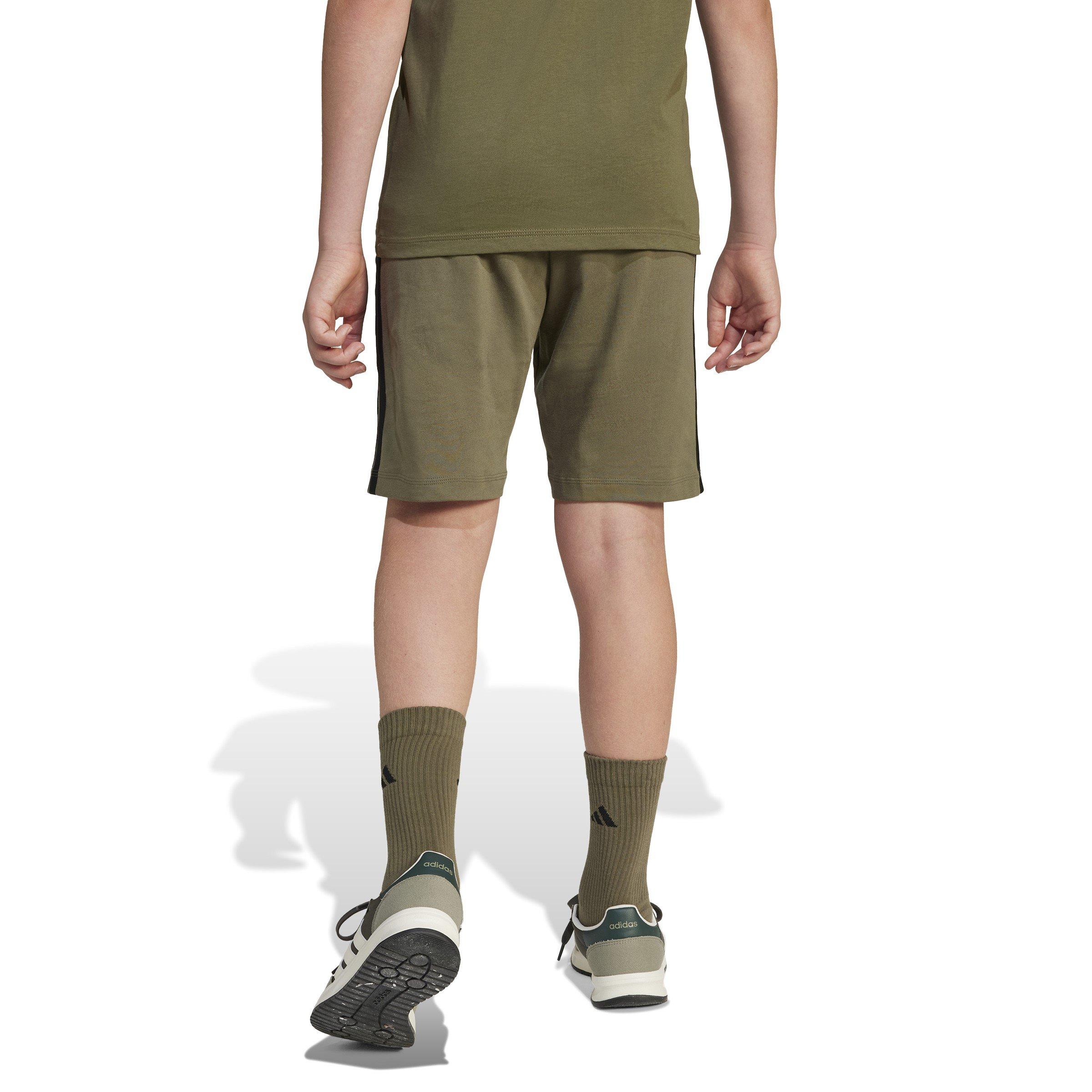 Khaki/Black - adidas - Essential Woven Shorts Juniors - 3