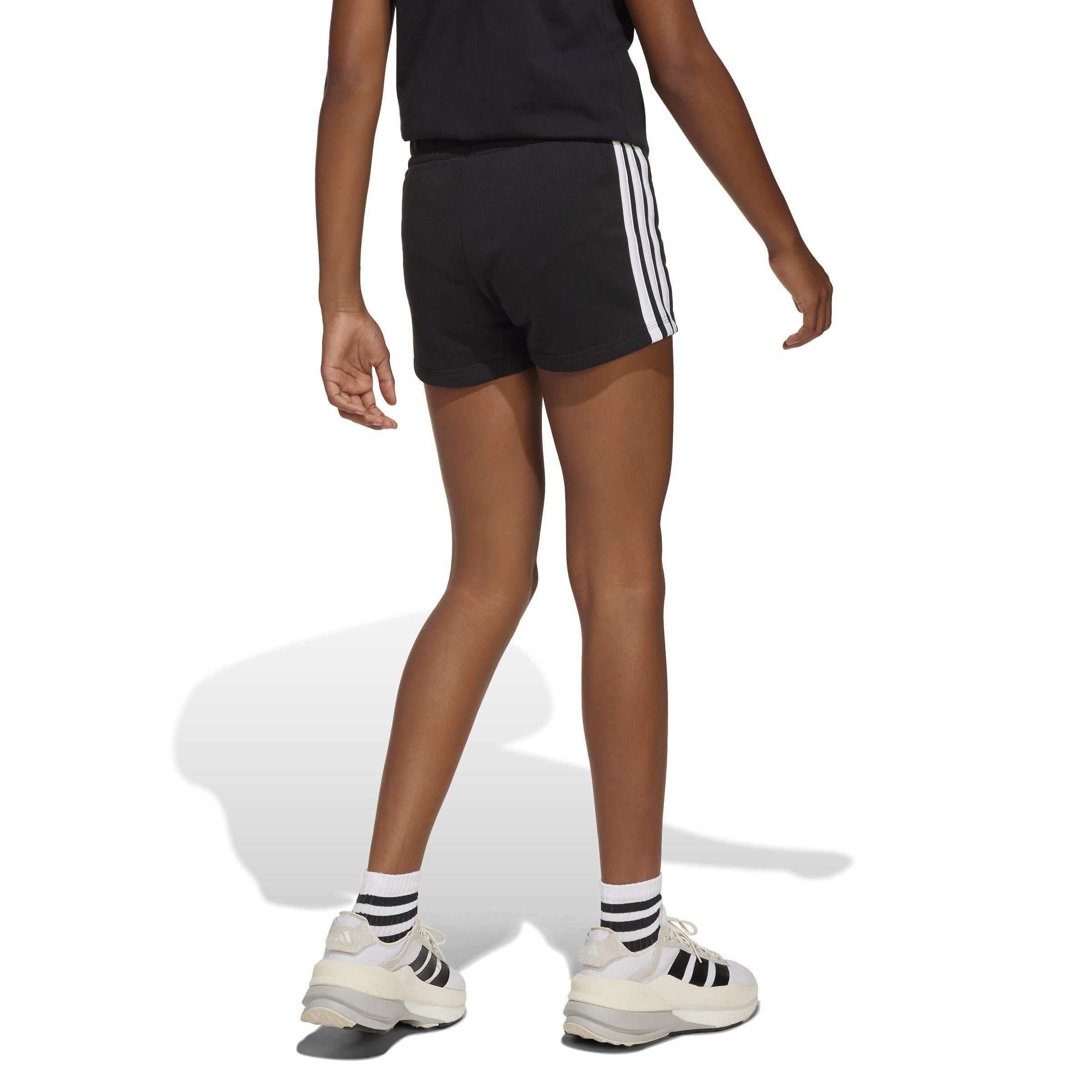 Crno/Bijelo - adidas - Essentials Fleece Short Junior Girls - 3