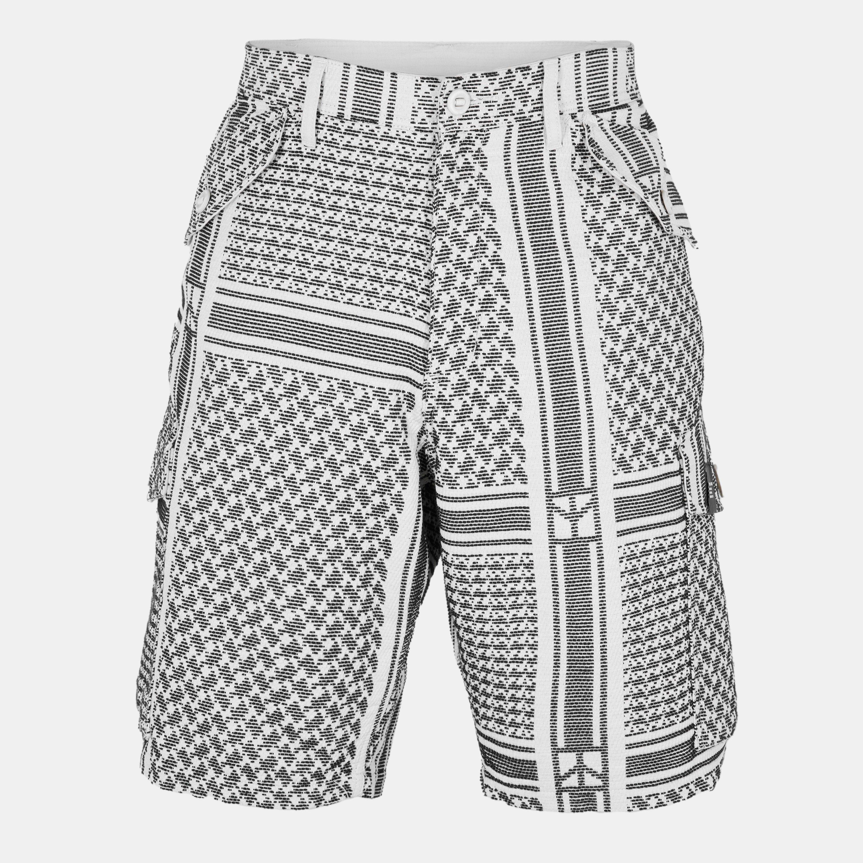 White - Neighborhood - Men's Shemagh Cargo Shorts - 1