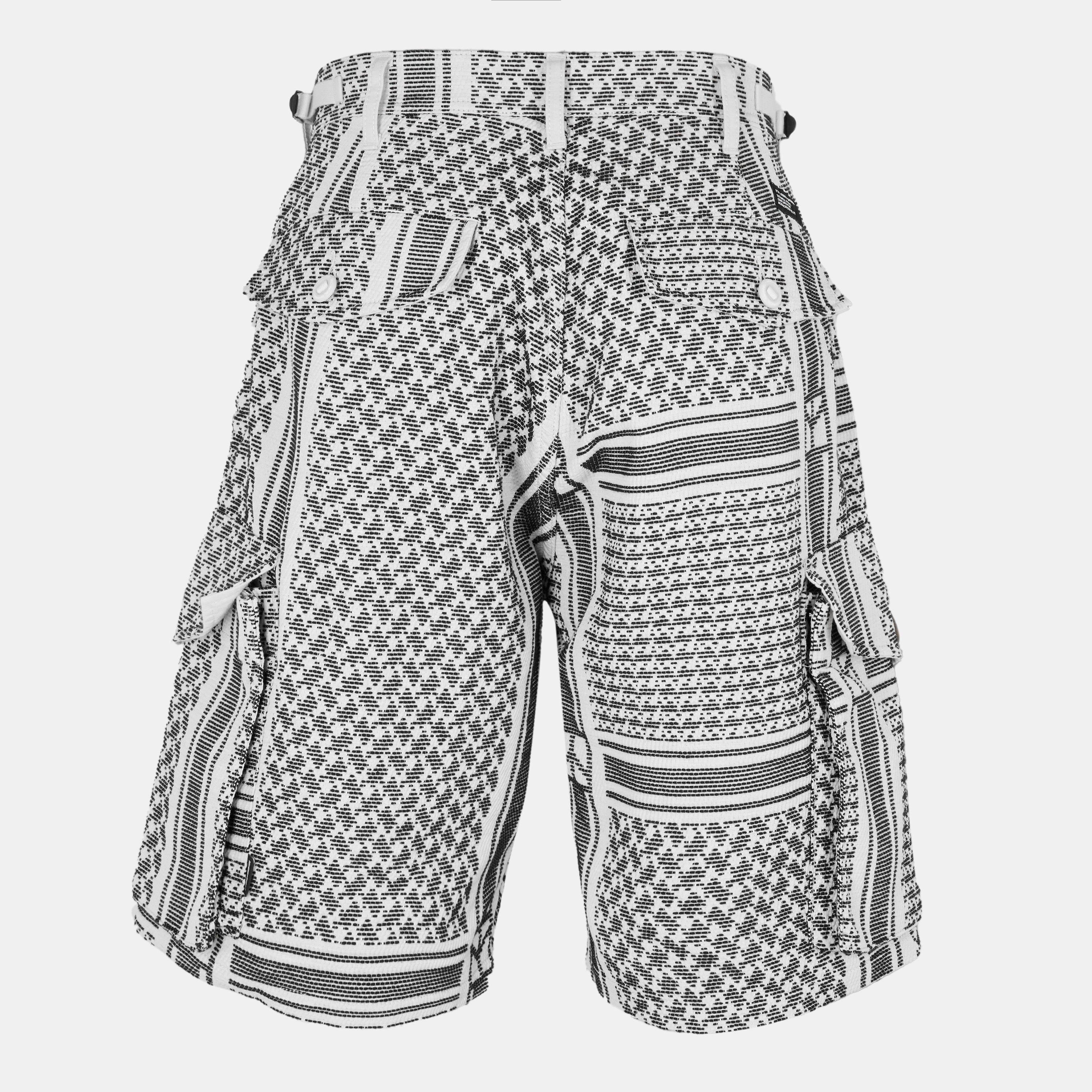 White - Neighborhood - Men's Shemagh Cargo Shorts - 2