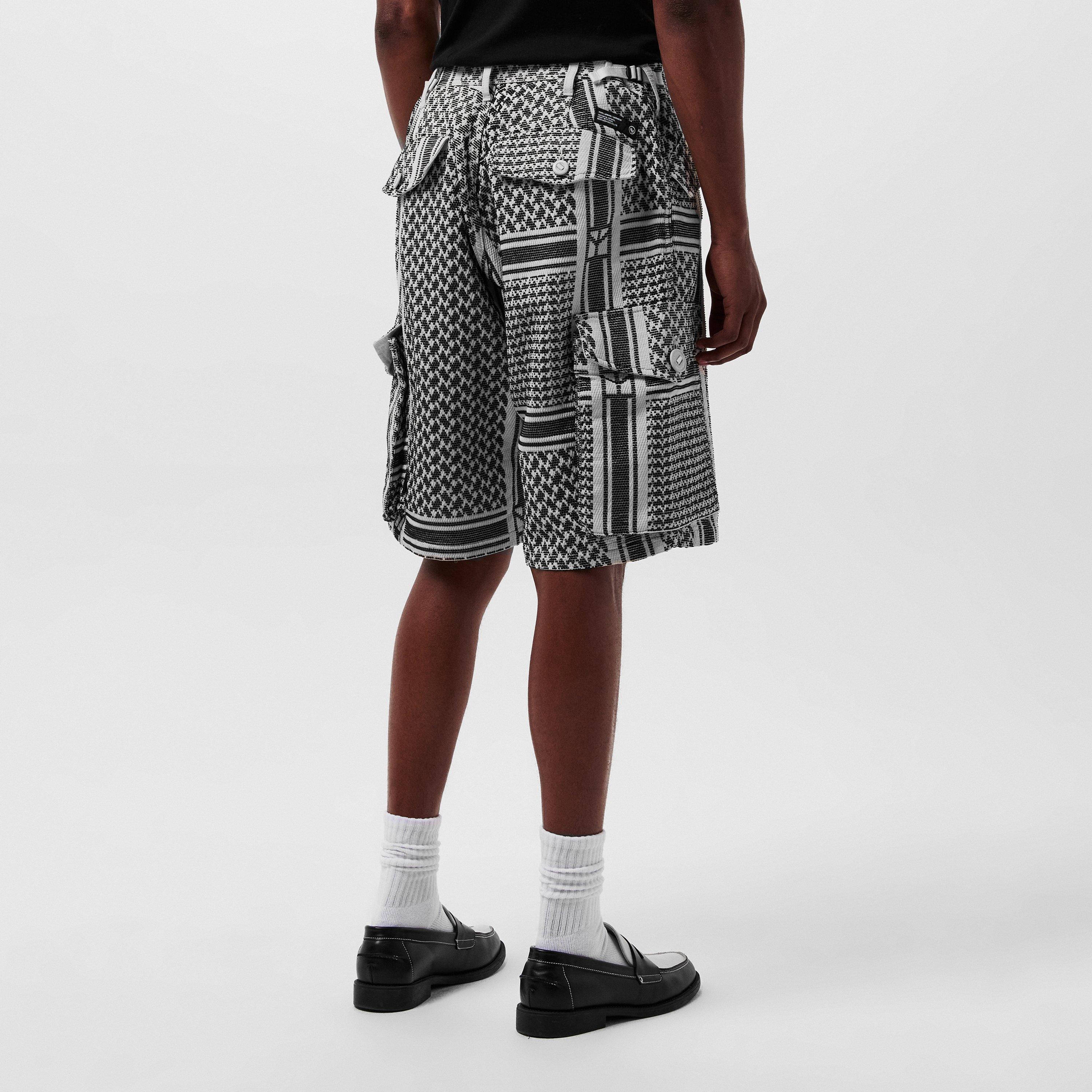 White - Neighborhood - Men's Shemagh Cargo Shorts - 4