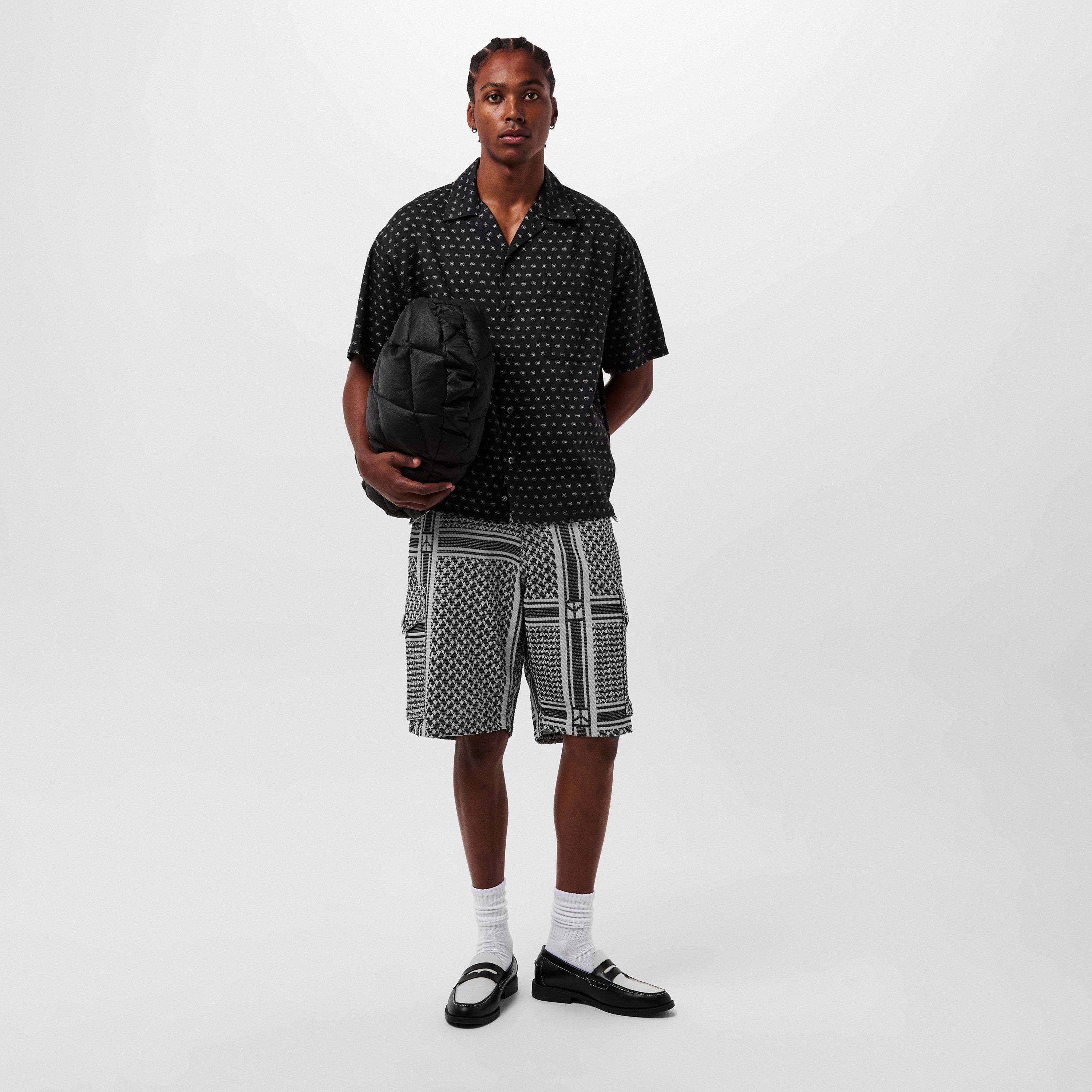 White - Neighborhood - Men's Shemagh Cargo Shorts - 6