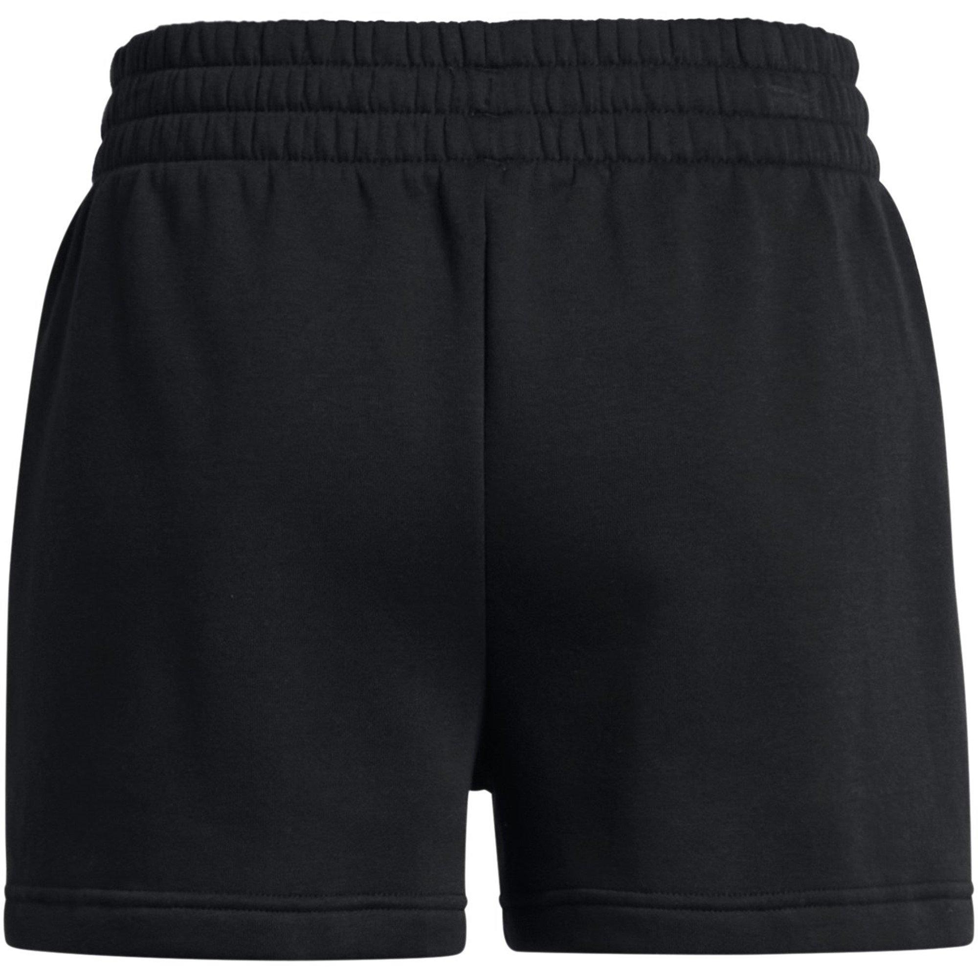 Black/White - Under Armour - Women's Rival Fleece Jogger Shorts - 2