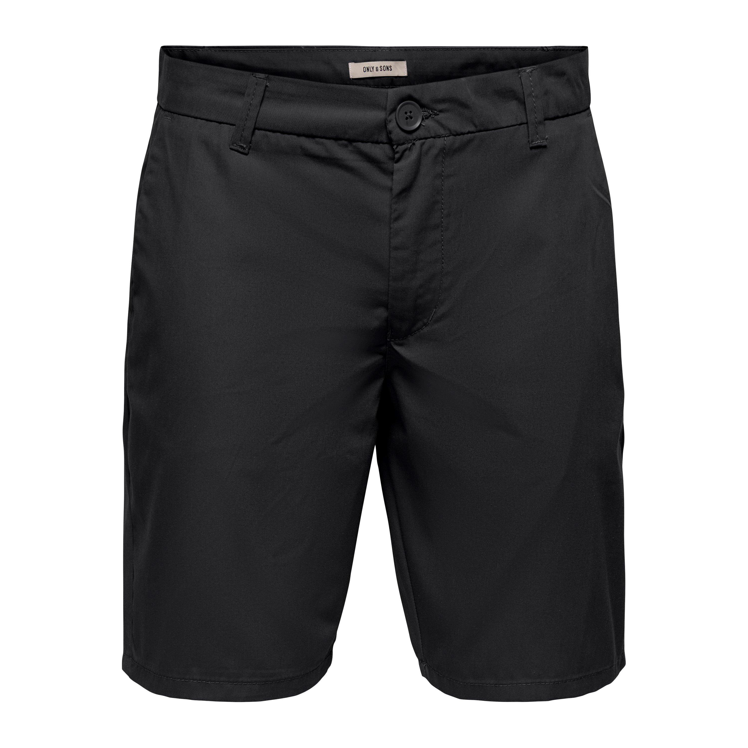 Only And Sons Men's Chino Shorts - Jet Black - Large