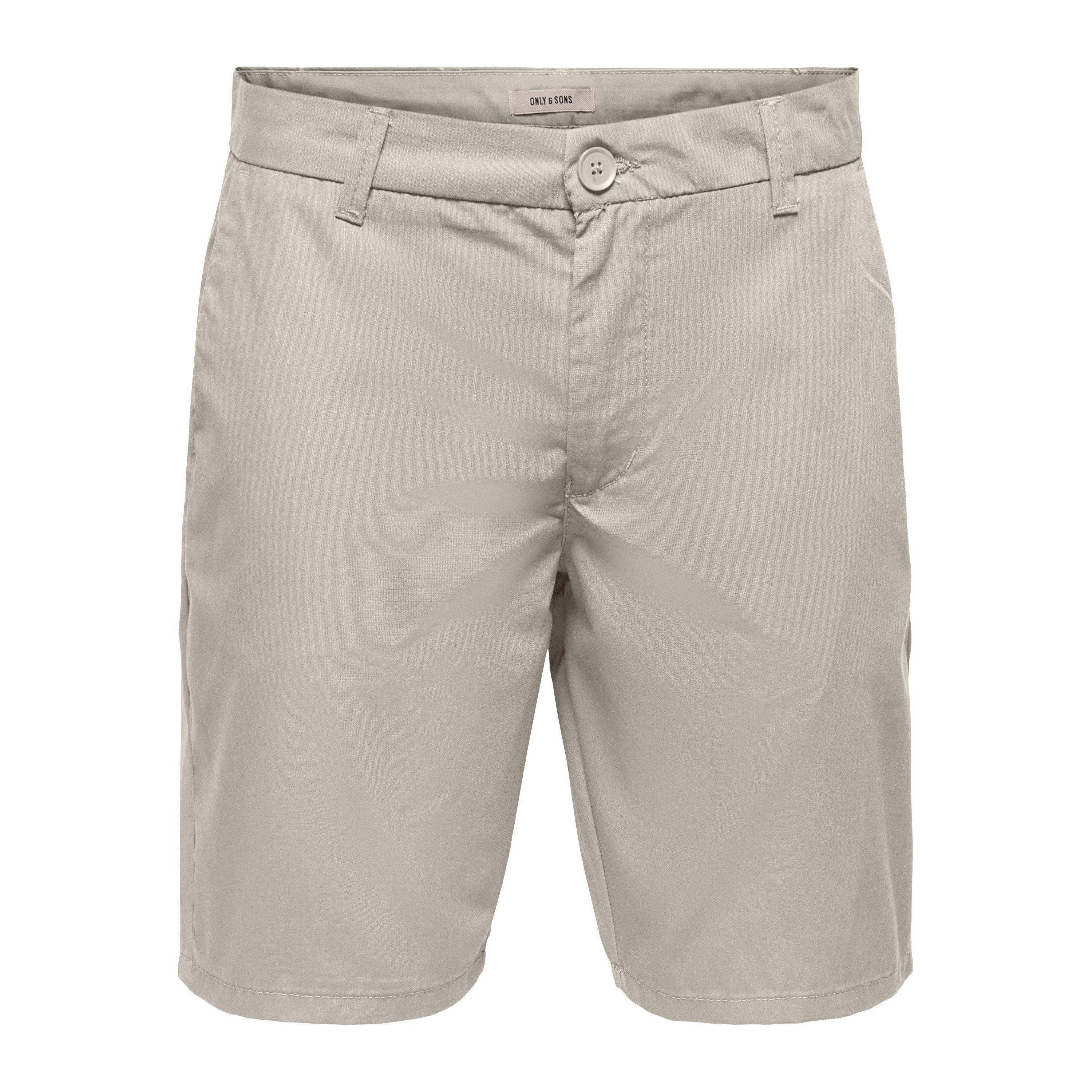 Only And Sons Men's Chino Shorts - Silver Lining - X Large