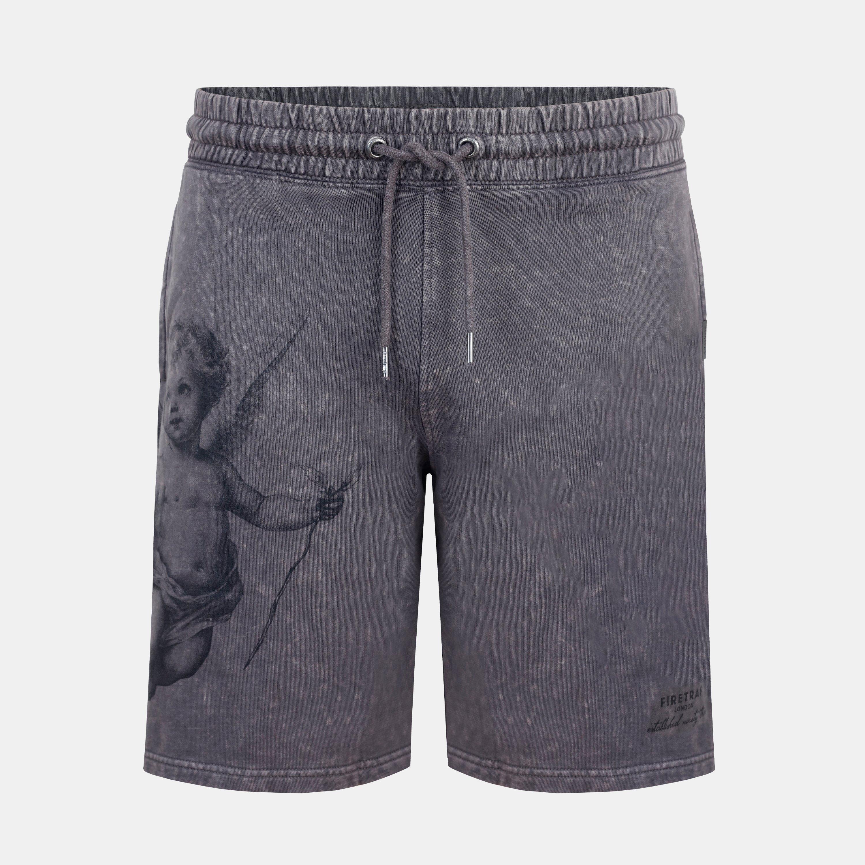 Firetrap Men's Cherub Fleece Jogger Shorts - Charcoal - 2XL