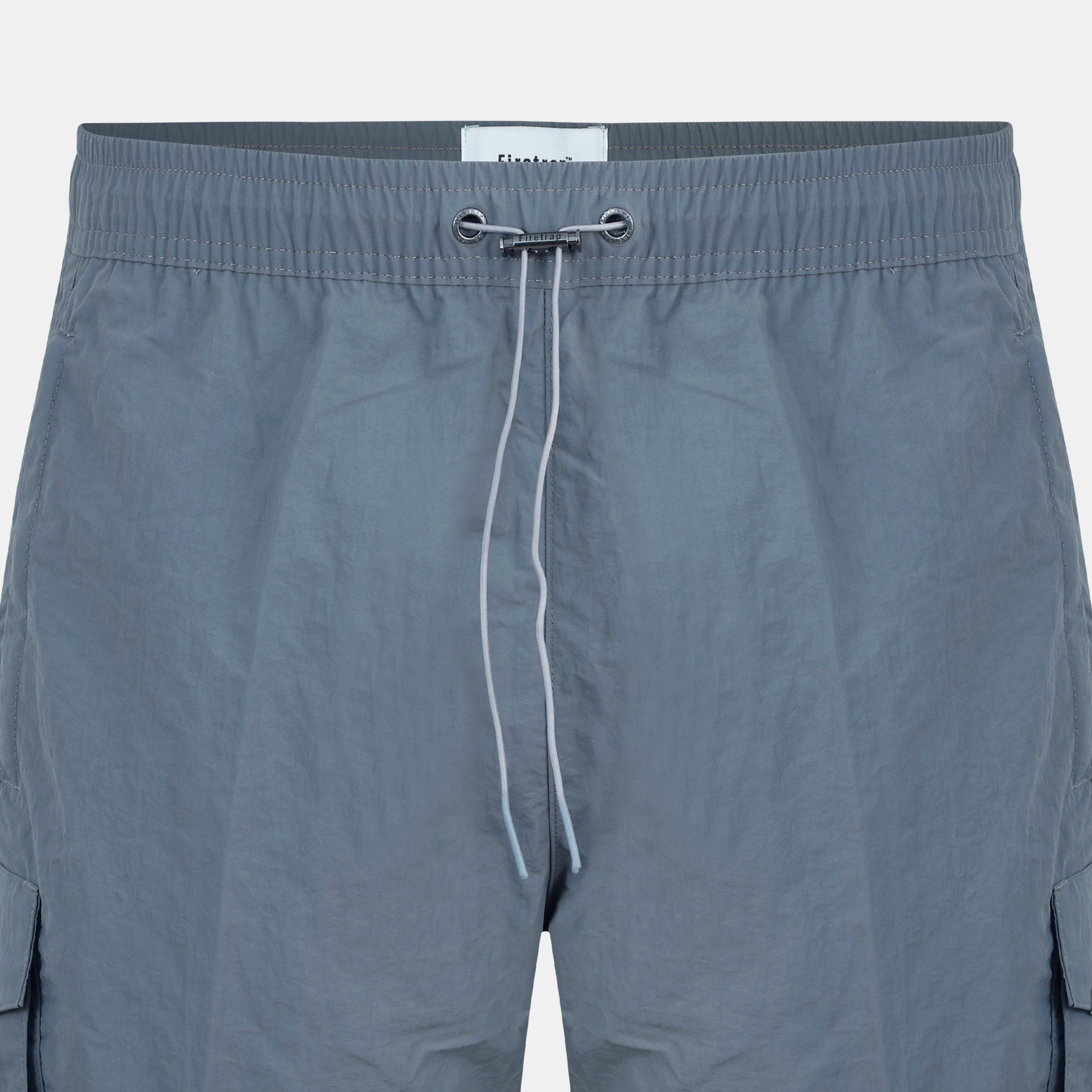 Grau - Firetrap - Men's Navy Cargo Shorts - 3
