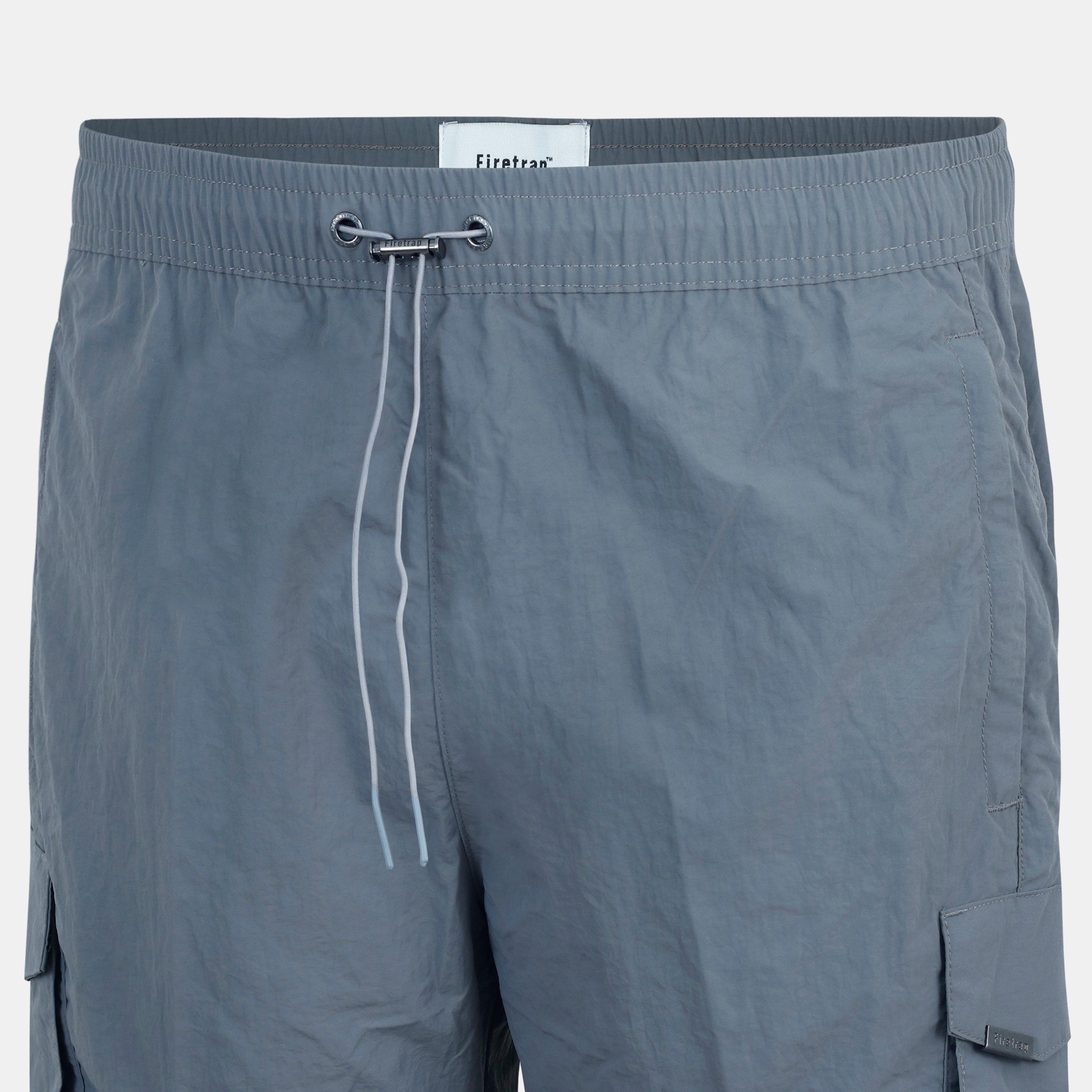 Grau - Firetrap - Men's Navy Cargo Shorts - 6