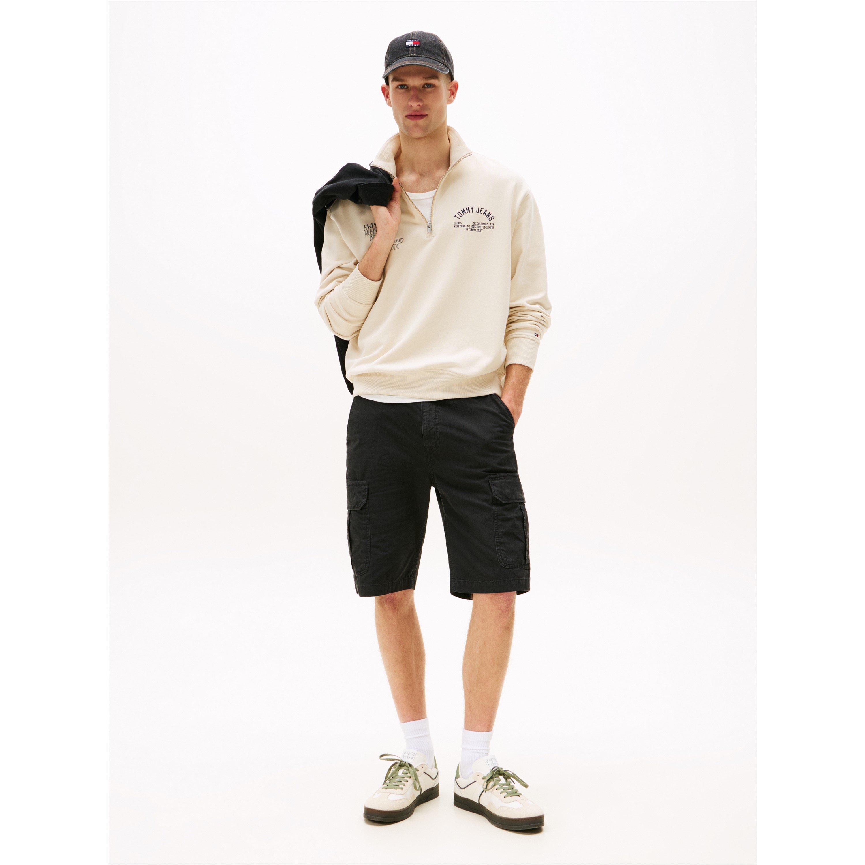 Black - Tommy Jeans - Men's TJ Otis Cargo Shorts - 4