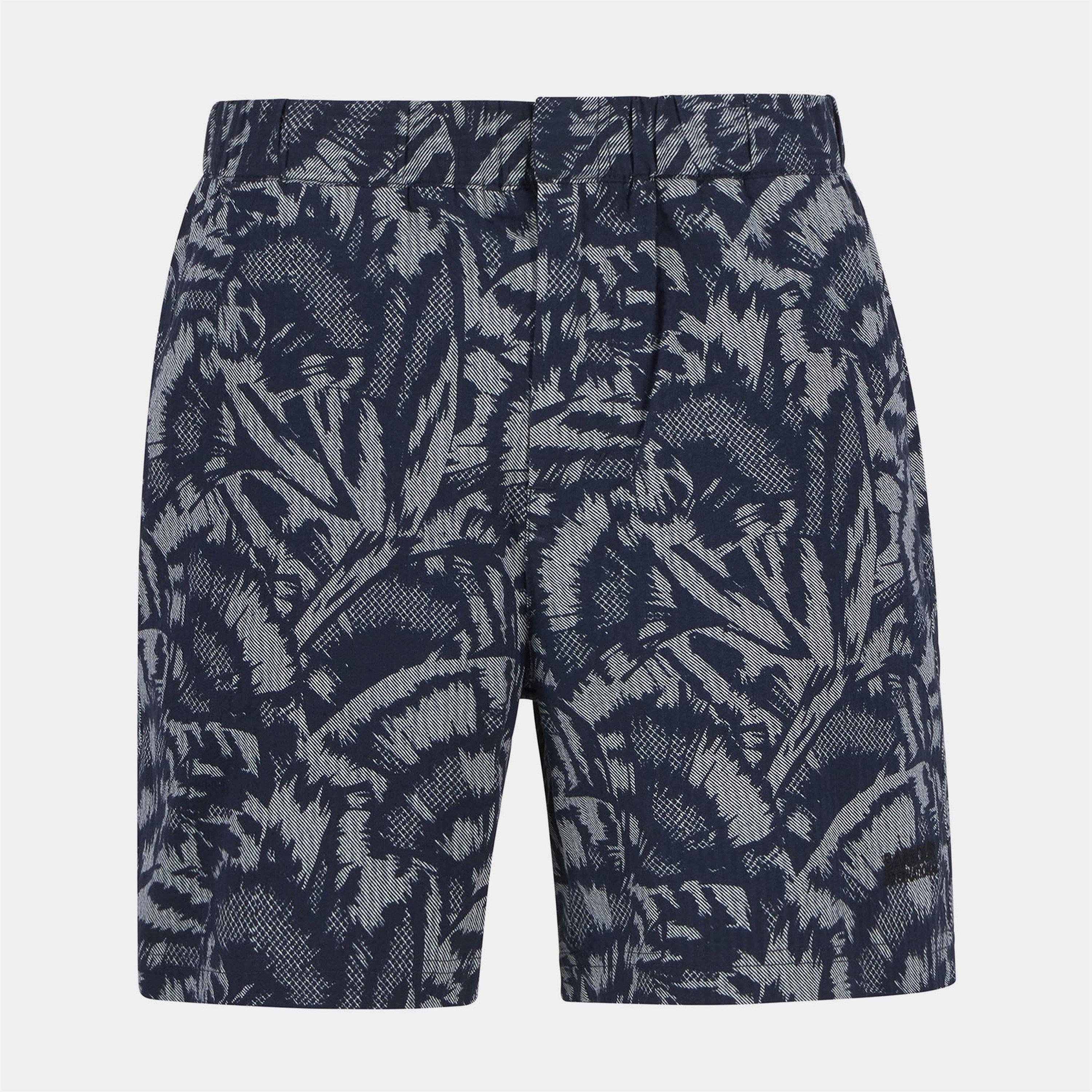 Navy - Barbour International - Men's B.Intense Kew All Over Print Tailored Fit Chino Shorts - 1