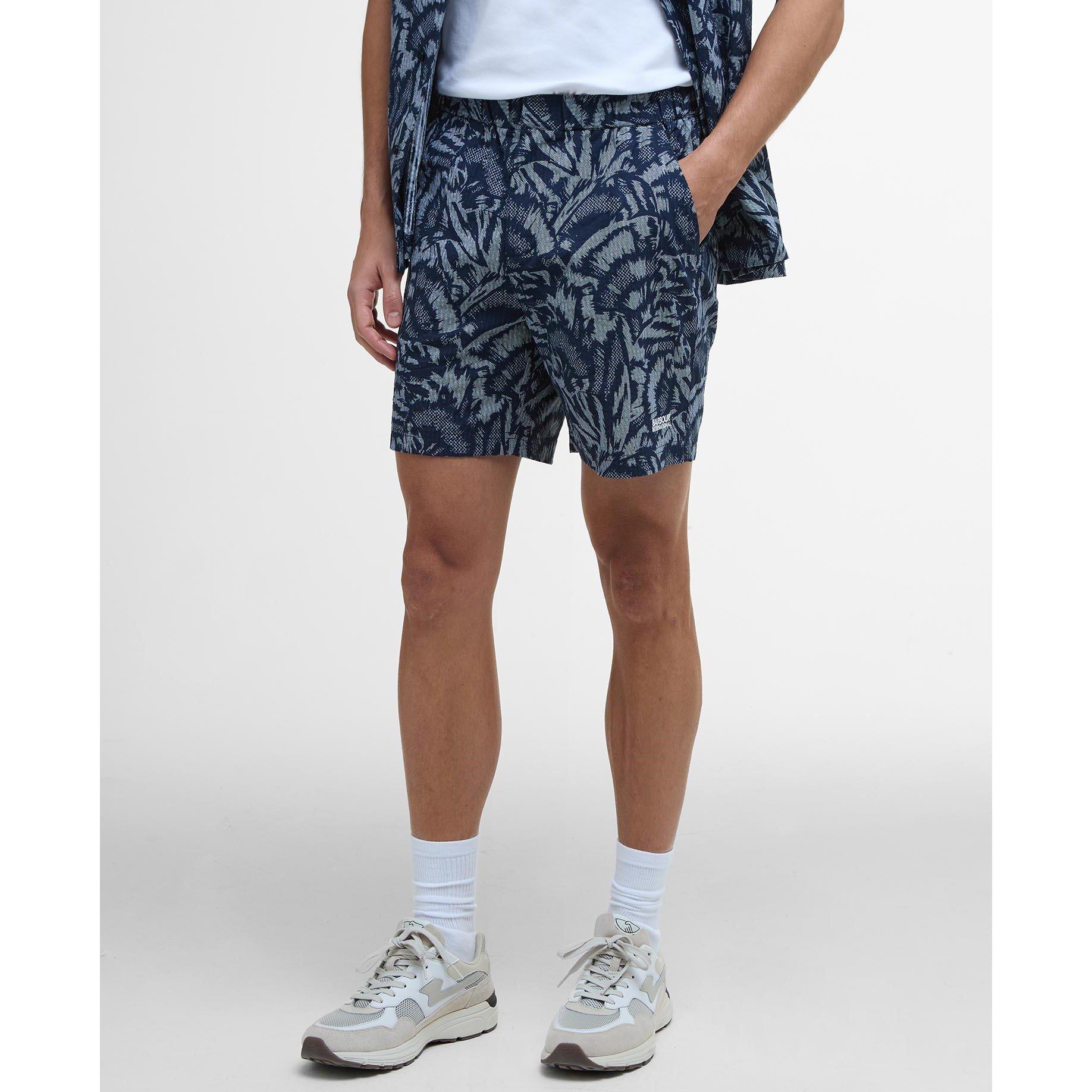 Navy - Barbour International - Men's B.Intense Kew All Over Print Chino Shorts - 2