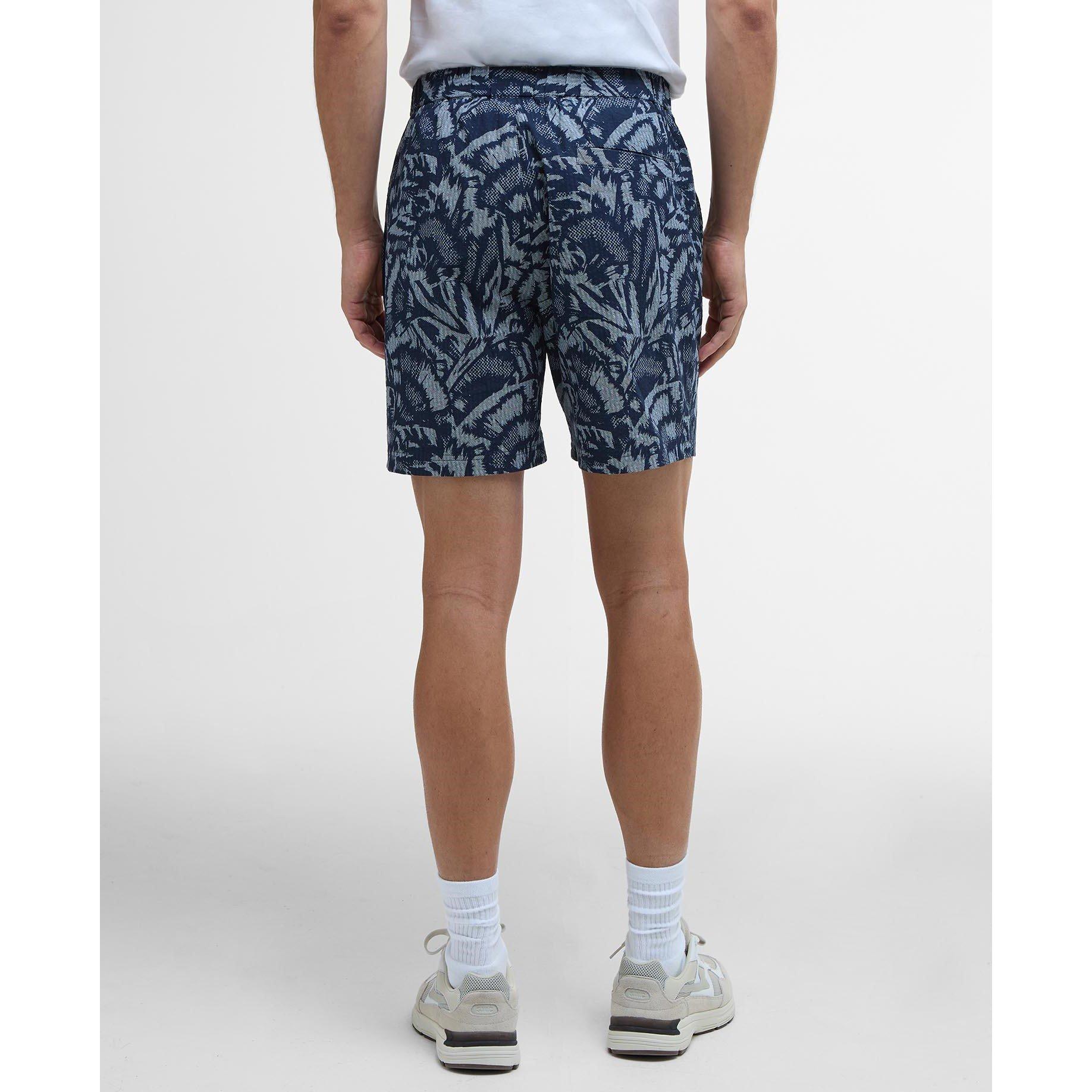 Navy - Barbour International - Men's B.Intense Kew All Over Print Chino Shorts - 3