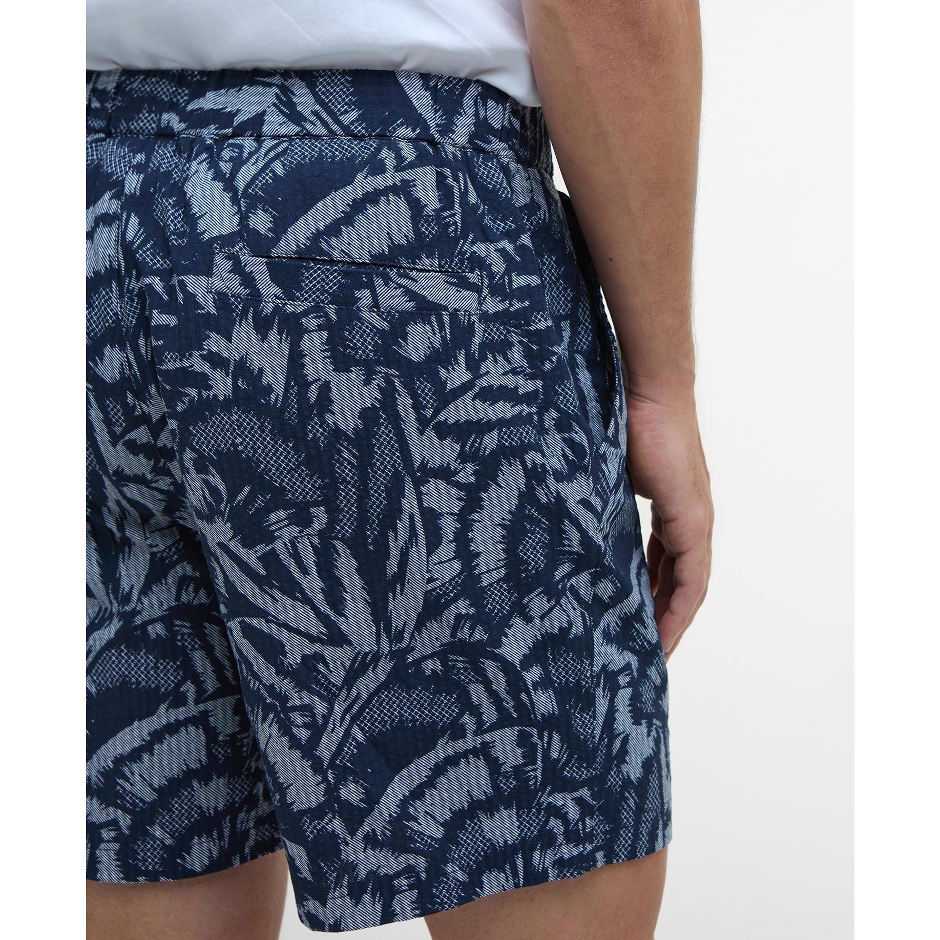 Navy - Barbour International - Men's B.Intense Kew All Over Print Chino Shorts - 5