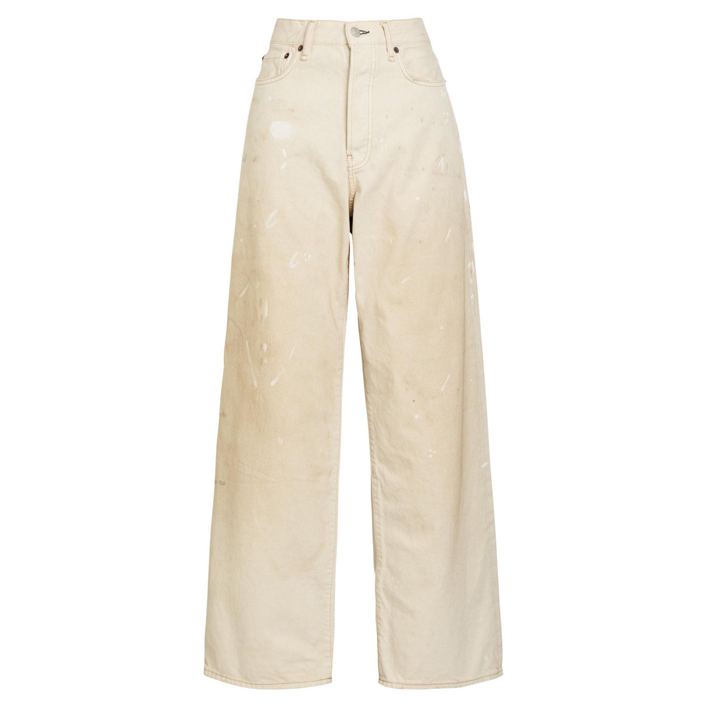 Acne Studios Women's 1981 Mid-Rise Cotton Wide-Leg Jeans