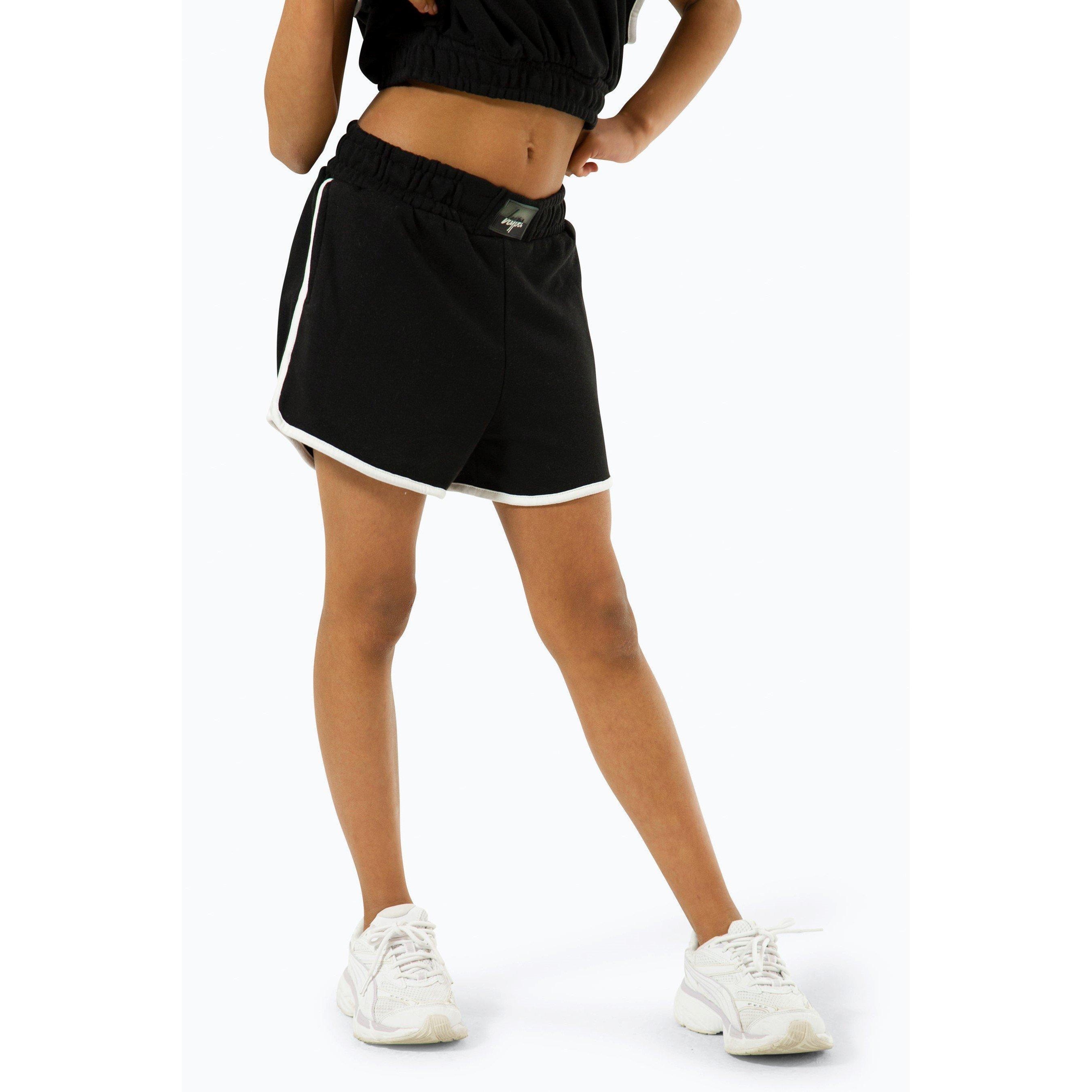 Black - Hype - Fleece Jogger Shorts - 1