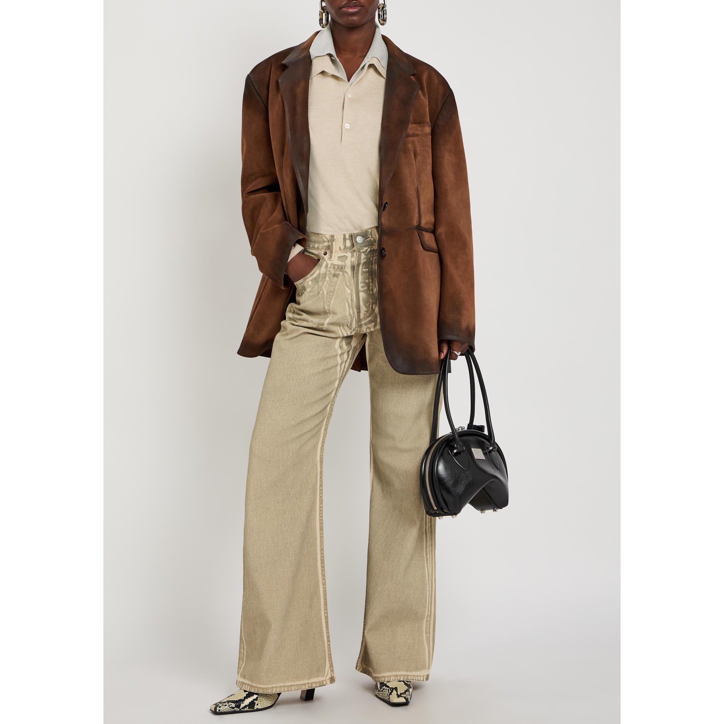 BEIGE AND OTHER - Acne Studios - Women's Silk Wool Cashmere Knitted Long-Sleeve Polo - 5