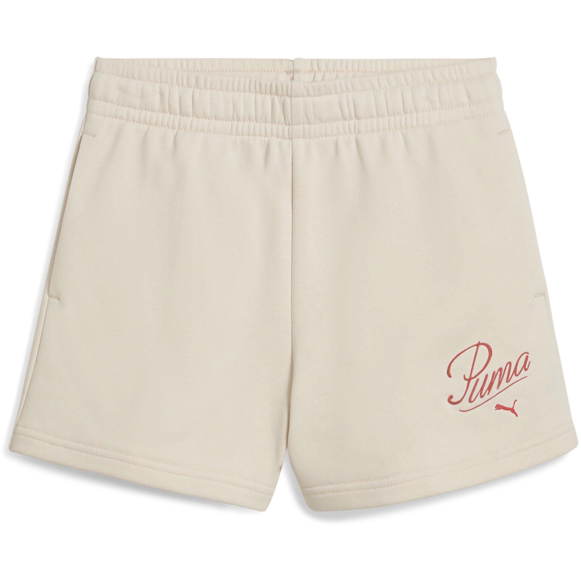 Puma  Kids Ess Script Shorts G Jogger Short - Alpine Snow - 14 (2XL)