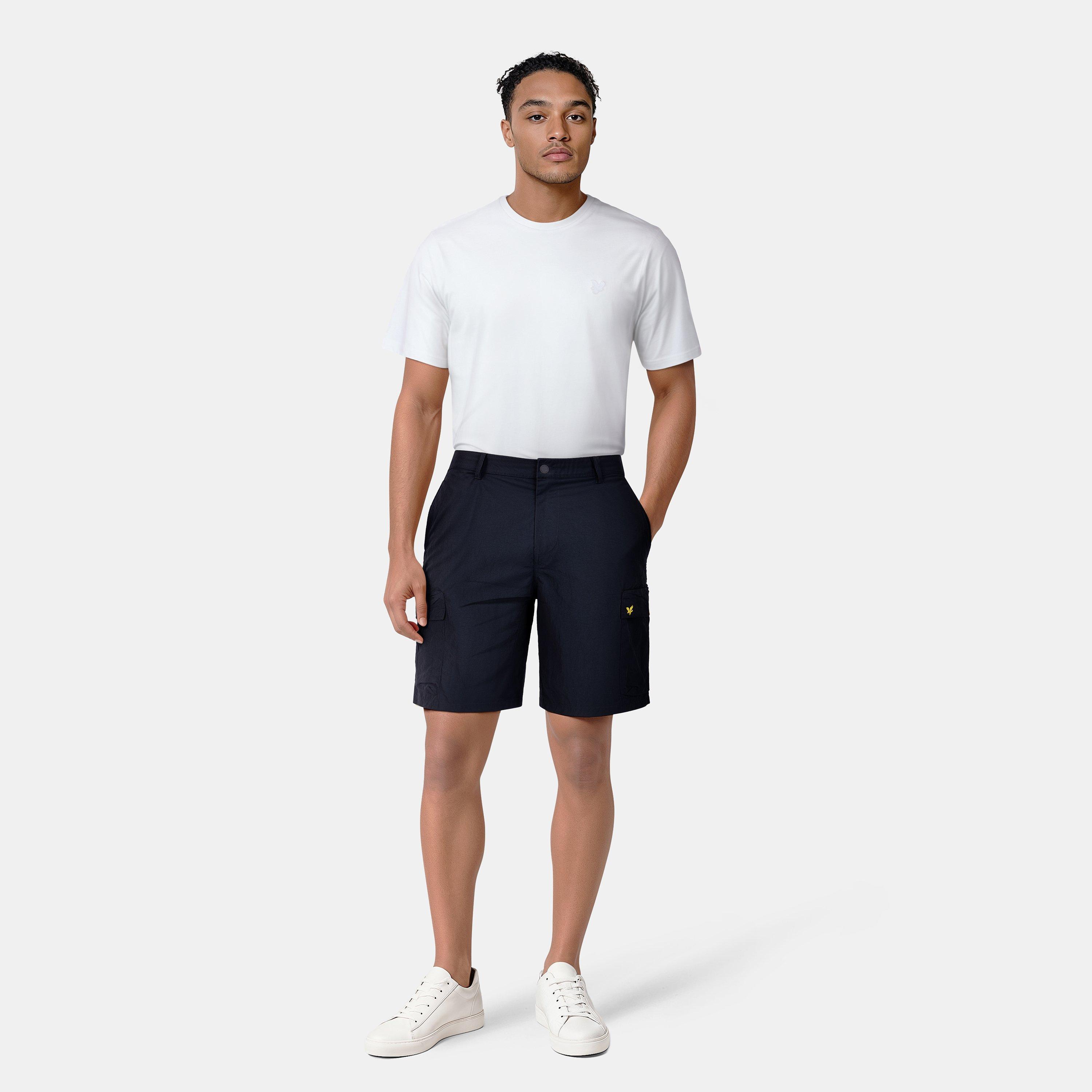 Dark Navy - Lyle and Scott - Men's Cargo Shorts - 6