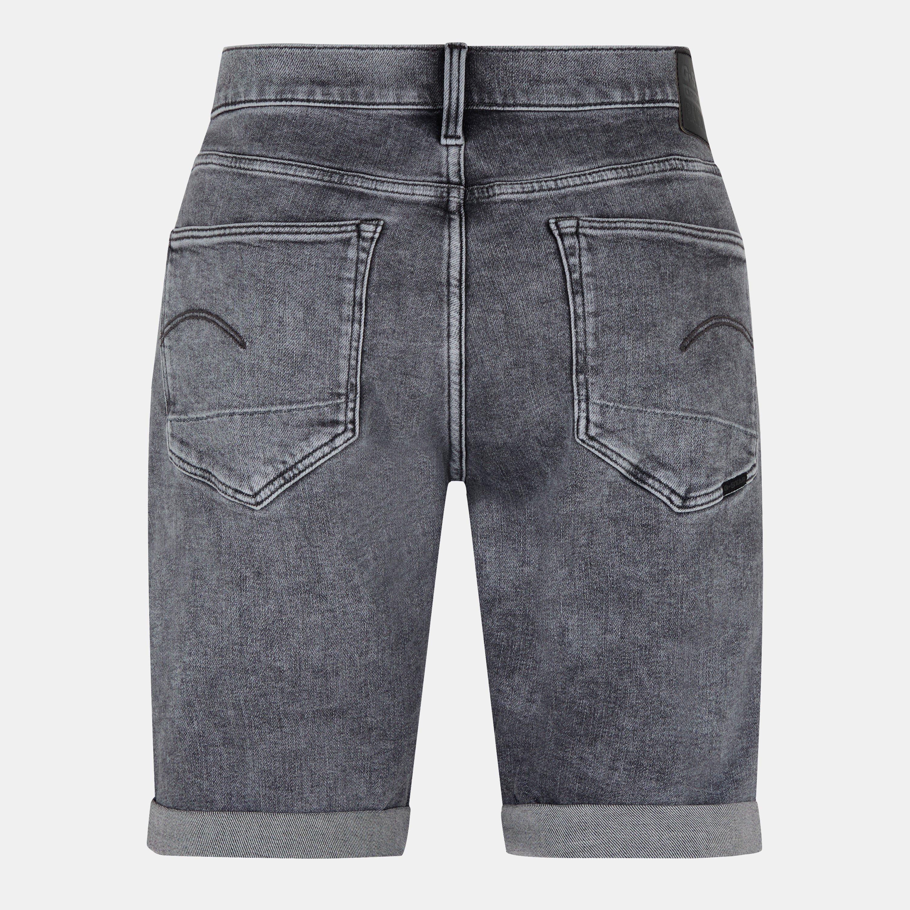 Faded Gry - G Star - 3301 Slim Denim Shorts - 2