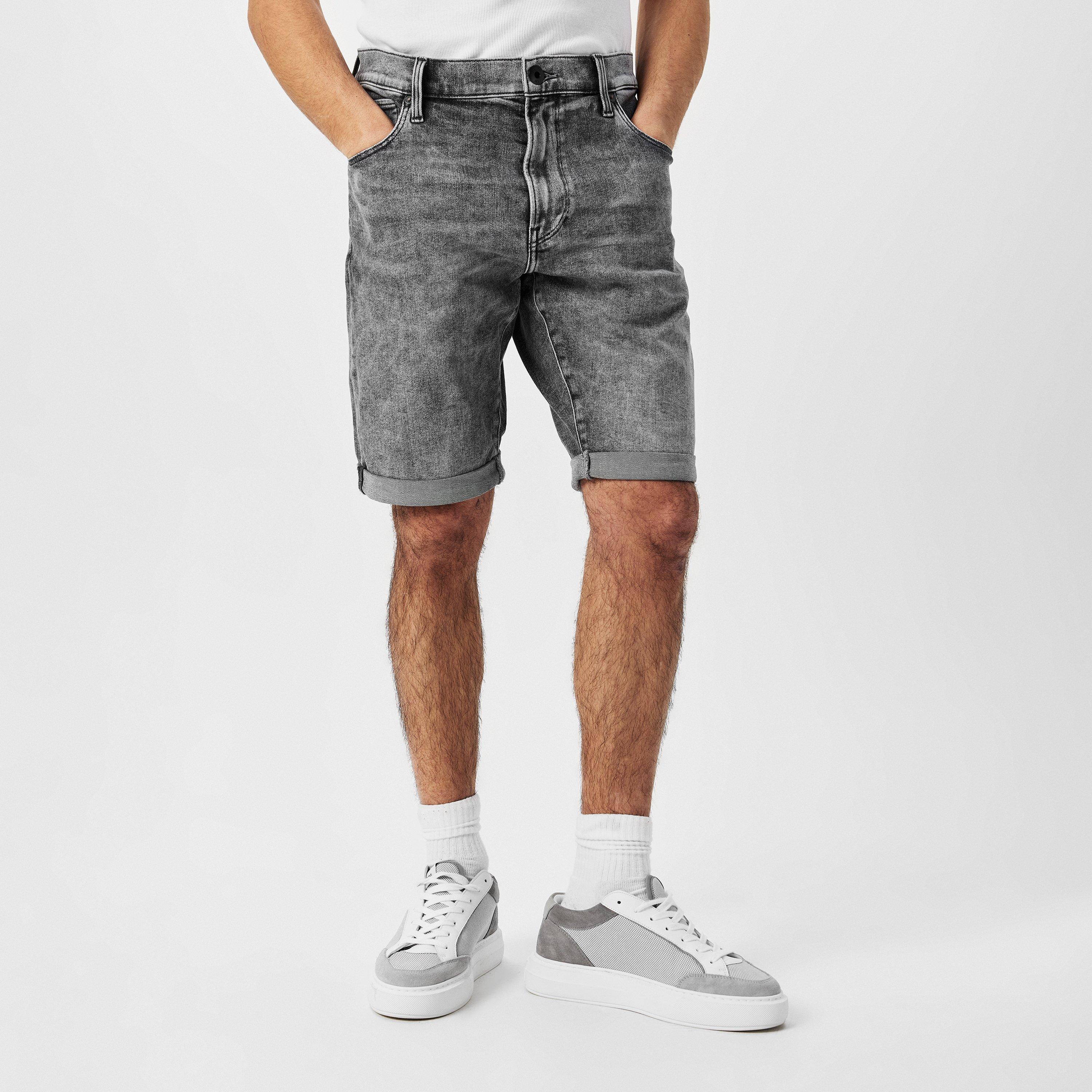 Faded Gry - G Star - 3301 Slim Denim Shorts - 3