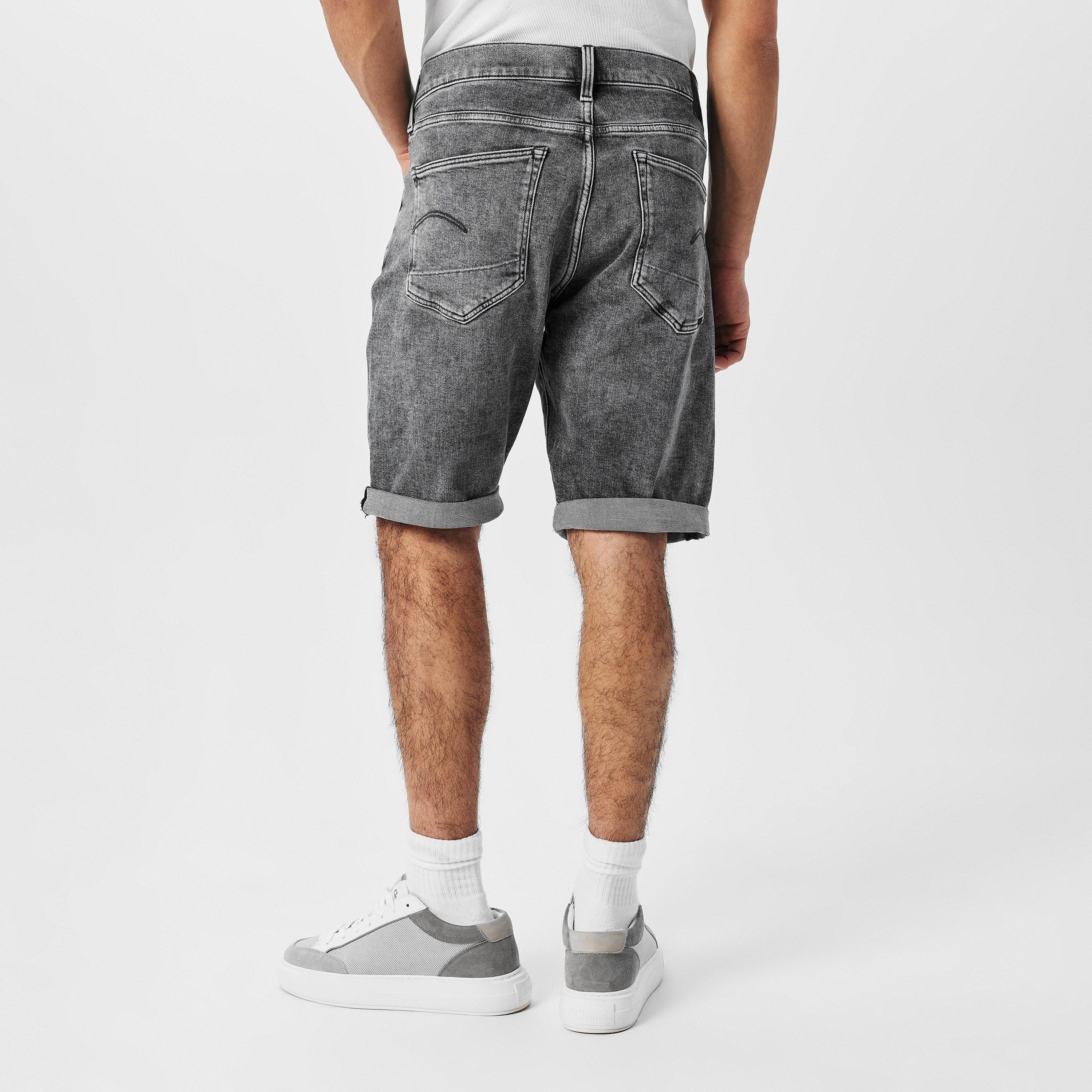 Faded Gry - G Star - 3301 Slim Denim Shorts - 4